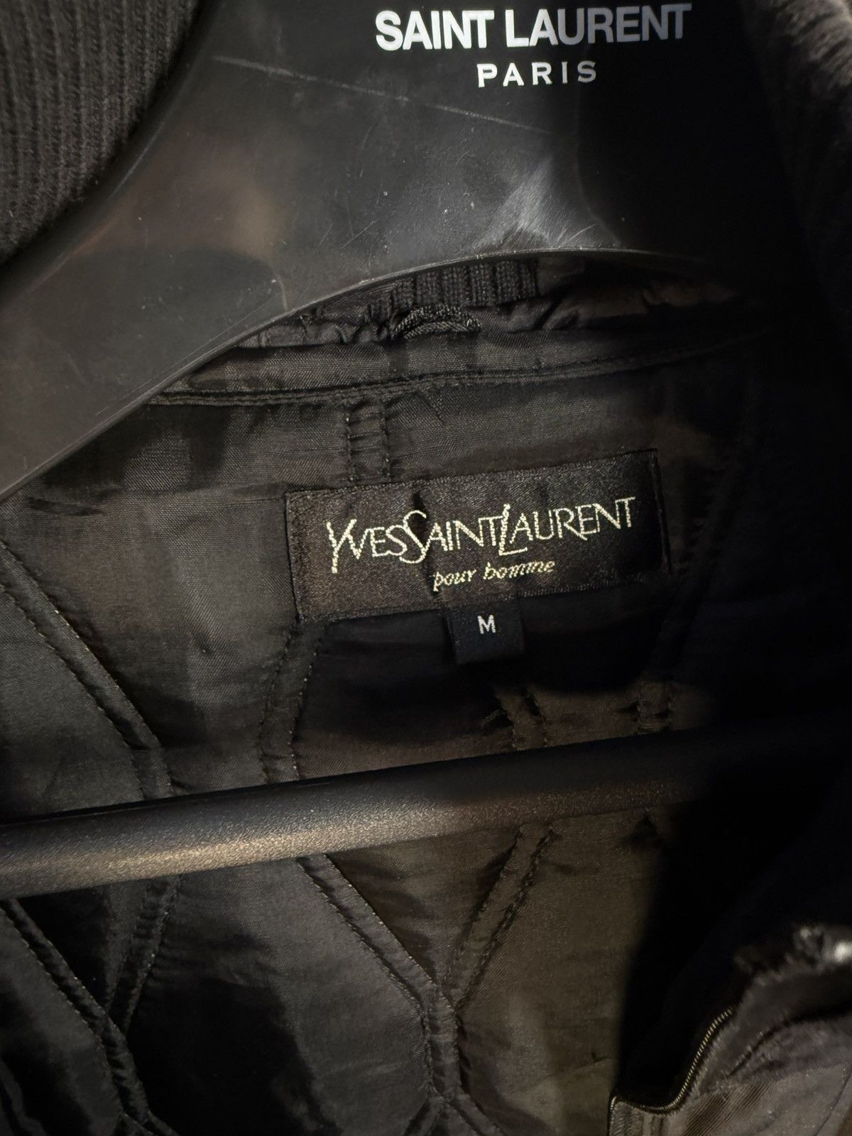 Yves Saint Laurent Warm YSL Jacket Black Padded Long Parka Vintage y2k Size US M / EU 48-50 / 2 - 5 Thumbnail