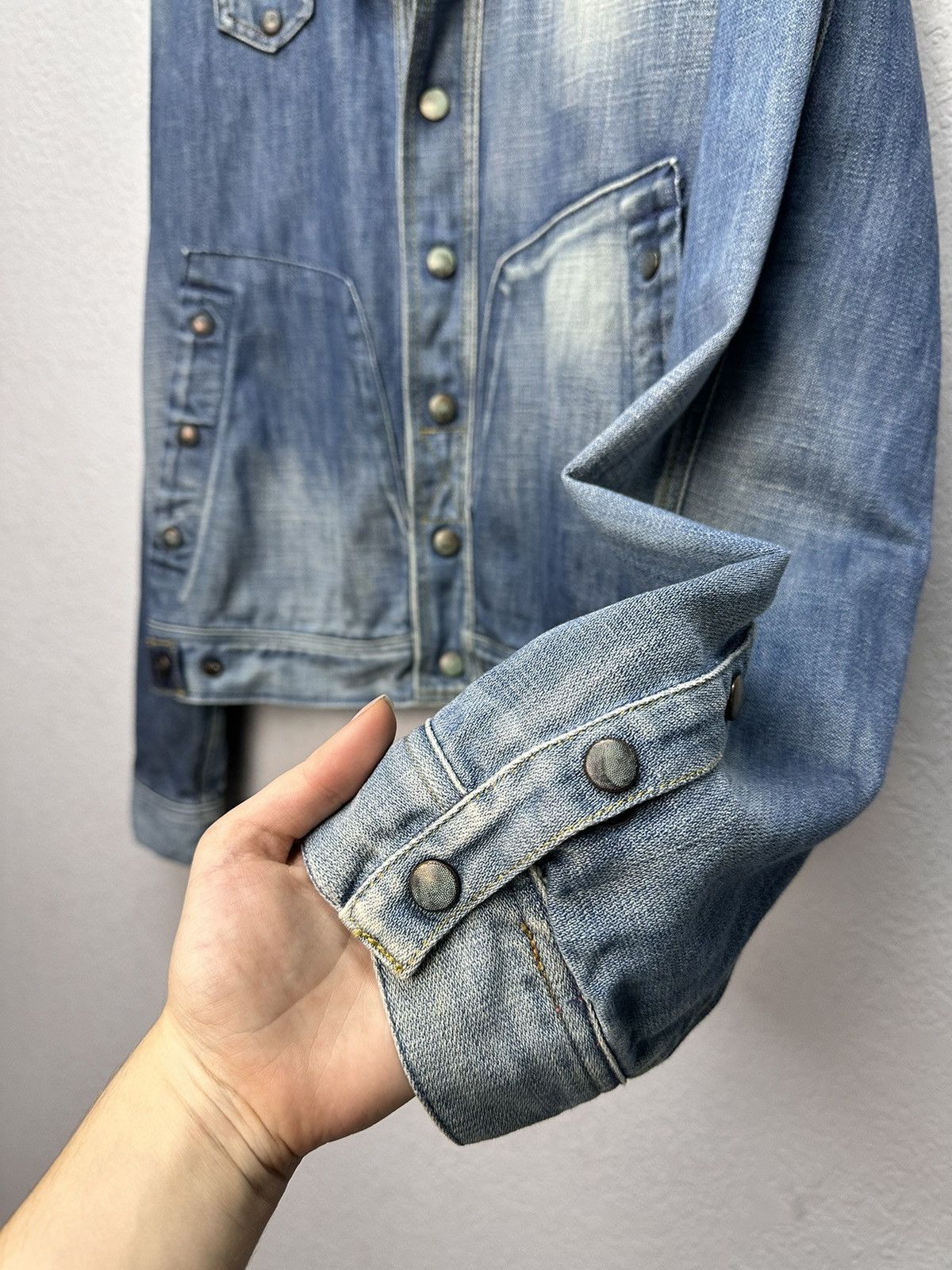 Diesel Denim Jacket Diesel Multipocket Leather Junya Watanabe Y2K Size US L / EU 52-54 / 3 - 7 Thumbnail
