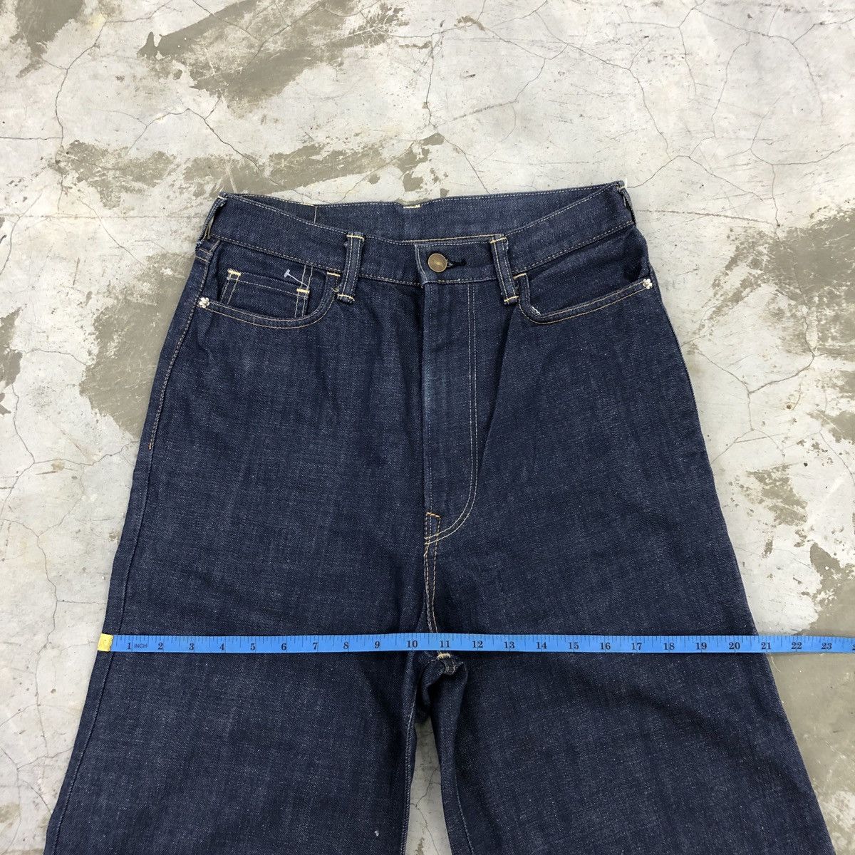 45rpm × Japanese Brand 45 RPM Baggy Flare Selvedge Denim Jeans Size US 29 - 15 Thumbnail