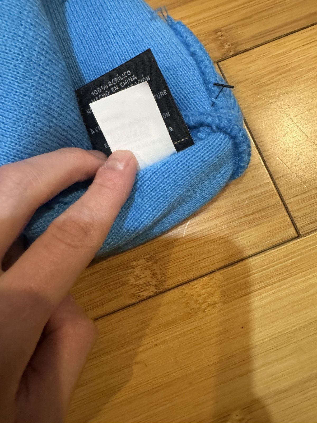 Supreme Supreme New Era Box Logo Beanie Cyan Size ONE SIZE - 8 Thumbnail