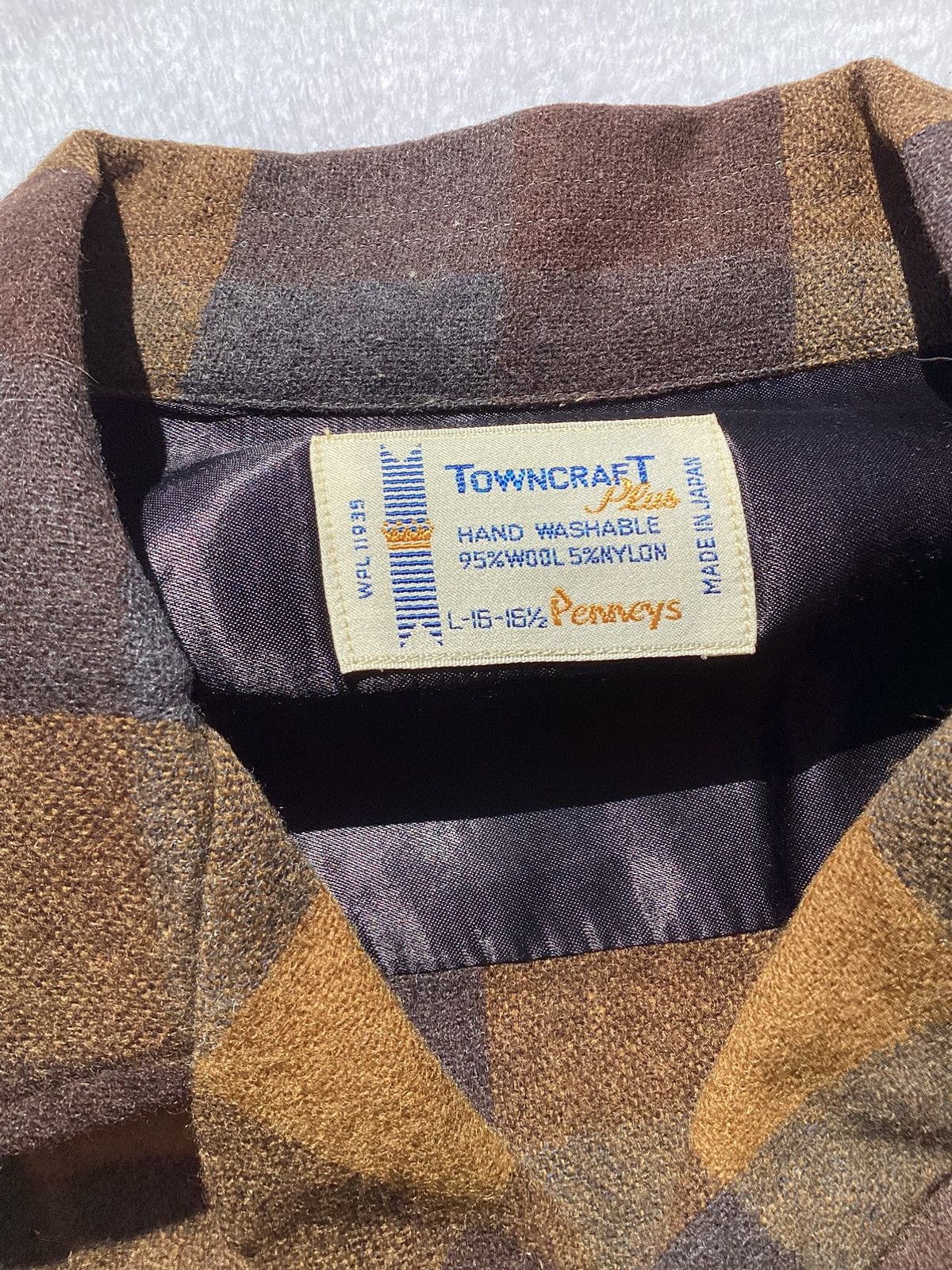 Towncraft × Vintage Vtg 80s/90s town craft plus by pennies wool plaid jacket Size US XL / EU 56 / 4 - 5 Thumbnail