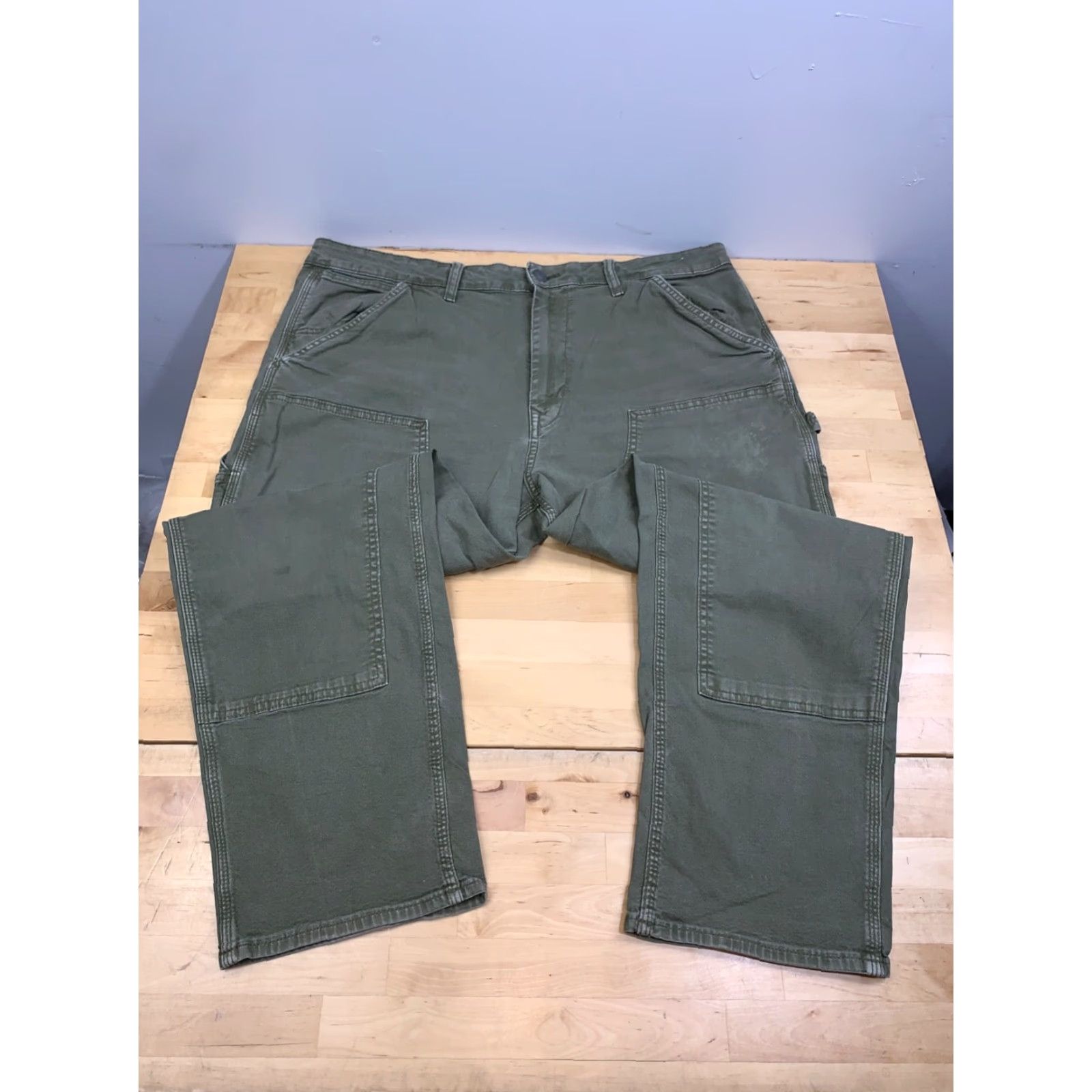 American Eagle Outfitters American Eagle Outfitters Jeans Men 38x30 Green Utility Carpenter 12937 Size US 38 / EU 54 - 5 Thumbnail