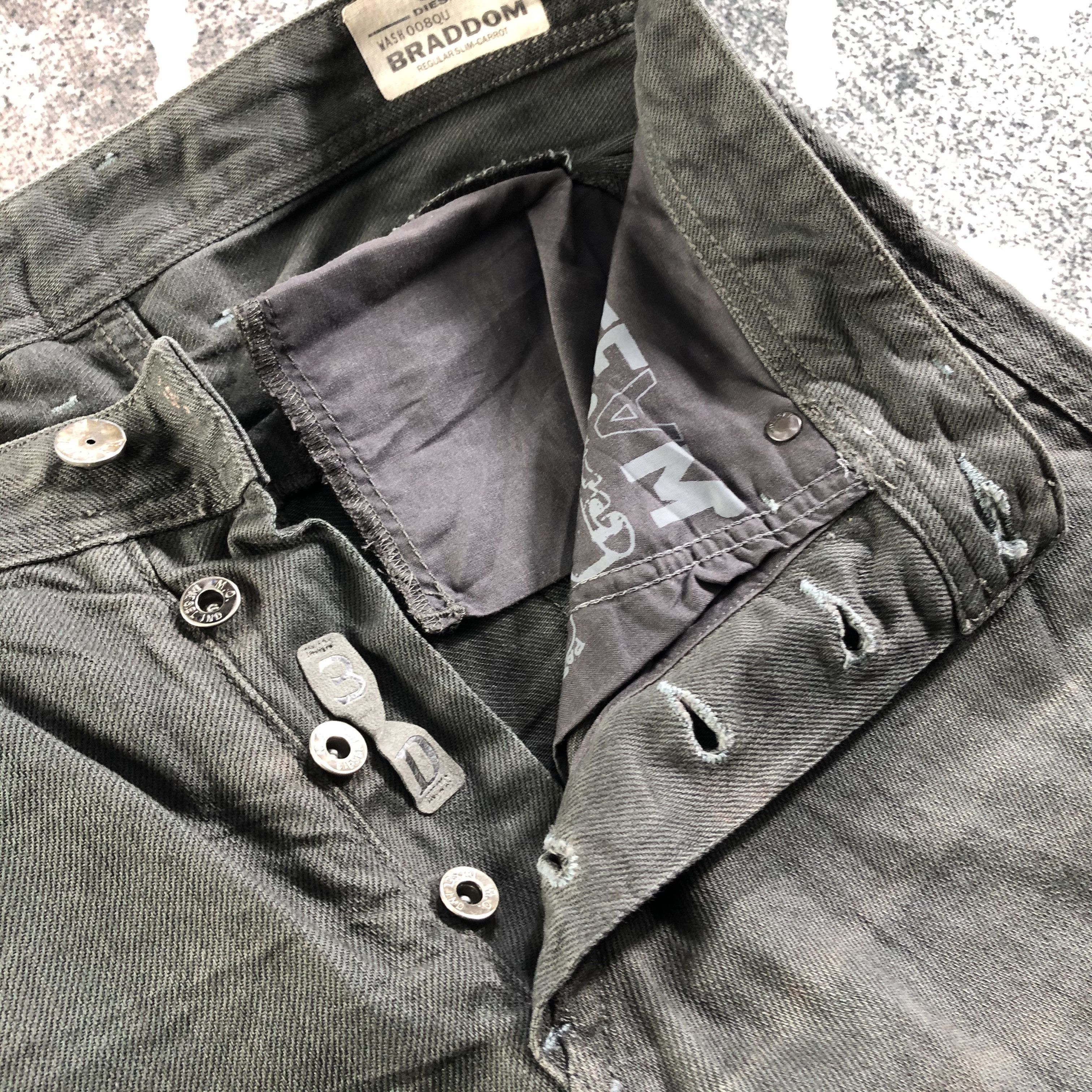 Diesel Diesel Jeans Faded Gray Denim KJ2933 Size US 29 - 9 Thumbnail