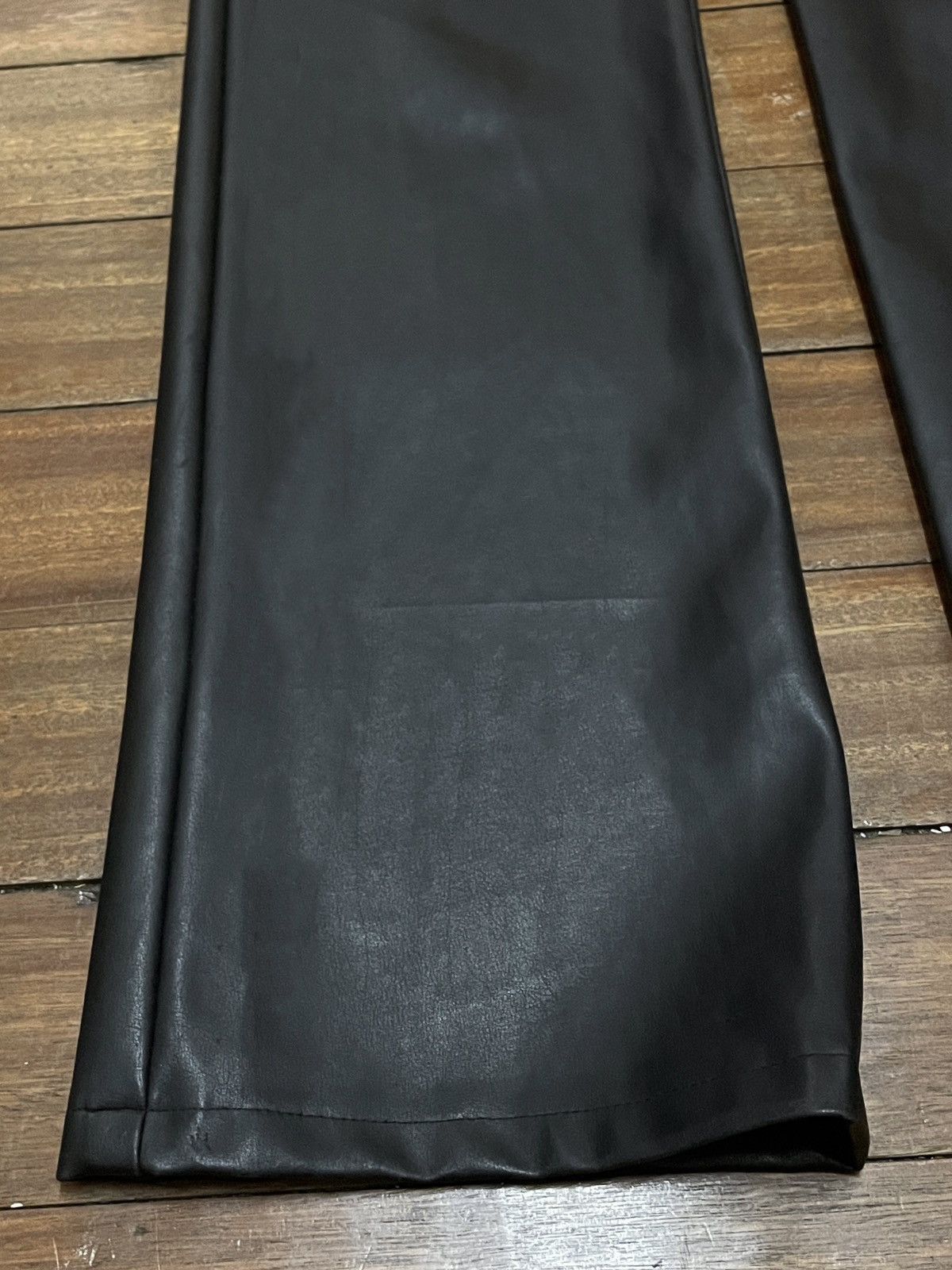 14th Addiction × Michel Klein × Vintage Rare Design Vintage Brand Michel Klein Leather Pants 2000s Size US 27 - 5 Thumbnail