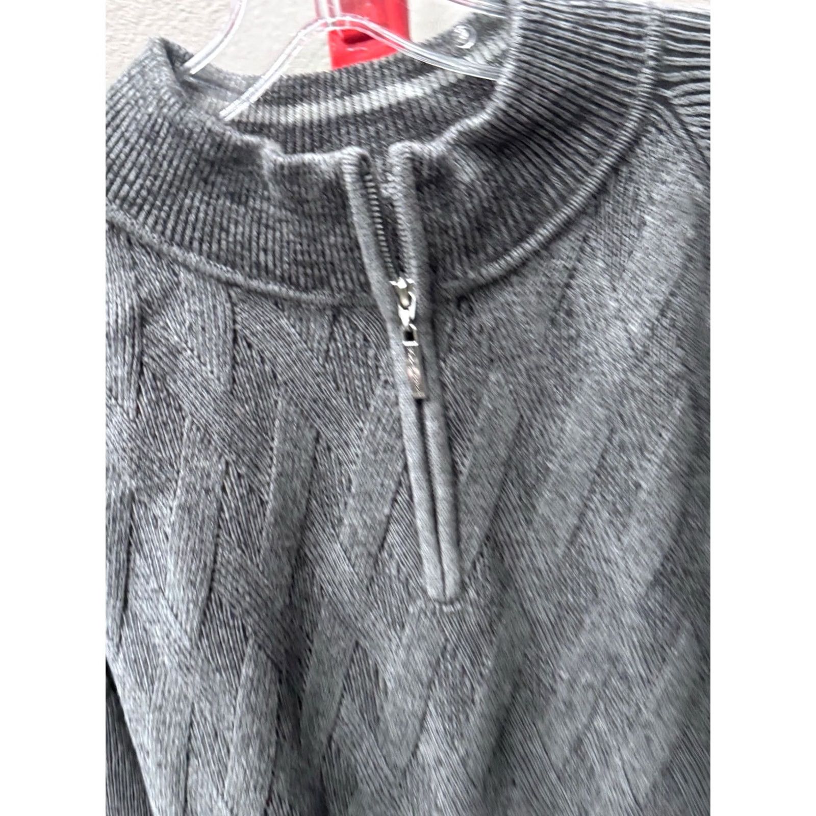 Tommy Bahama MINT Tommy Bahama Gray Knit SWEATER 2XL XXL Cardigan Men Multicolor Size US XXL / EU 58 / 5 - 5 Thumbnail