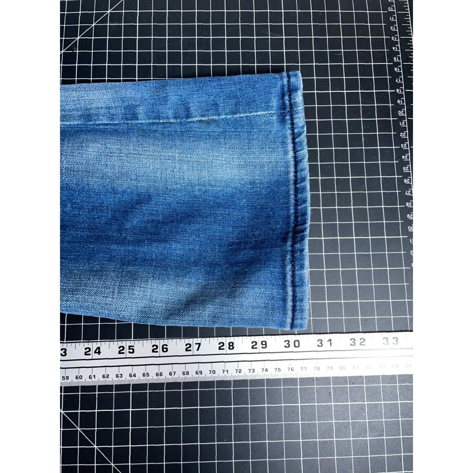 Vintage Rock Revival Patti Boot Cut Jeans Women's 28 Dark Blue Denim Stretch Flap Pocket 5-Pocket Design Regular Inseam 30"} Size 28" / US 6 / IT 42 - 6 Thumbnail