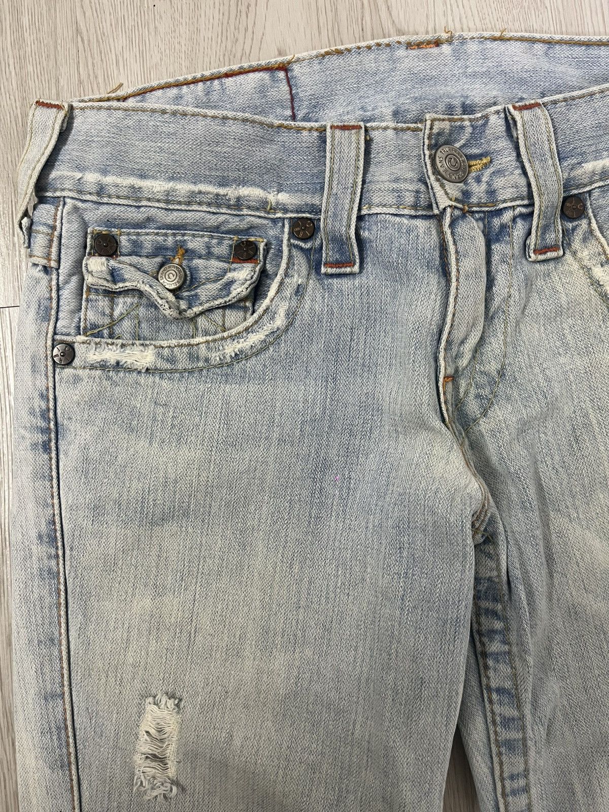 True Religion Vintage True Religion Stone & Tint Flared Jeans Size US 32 / EU 48 - 6 Thumbnail