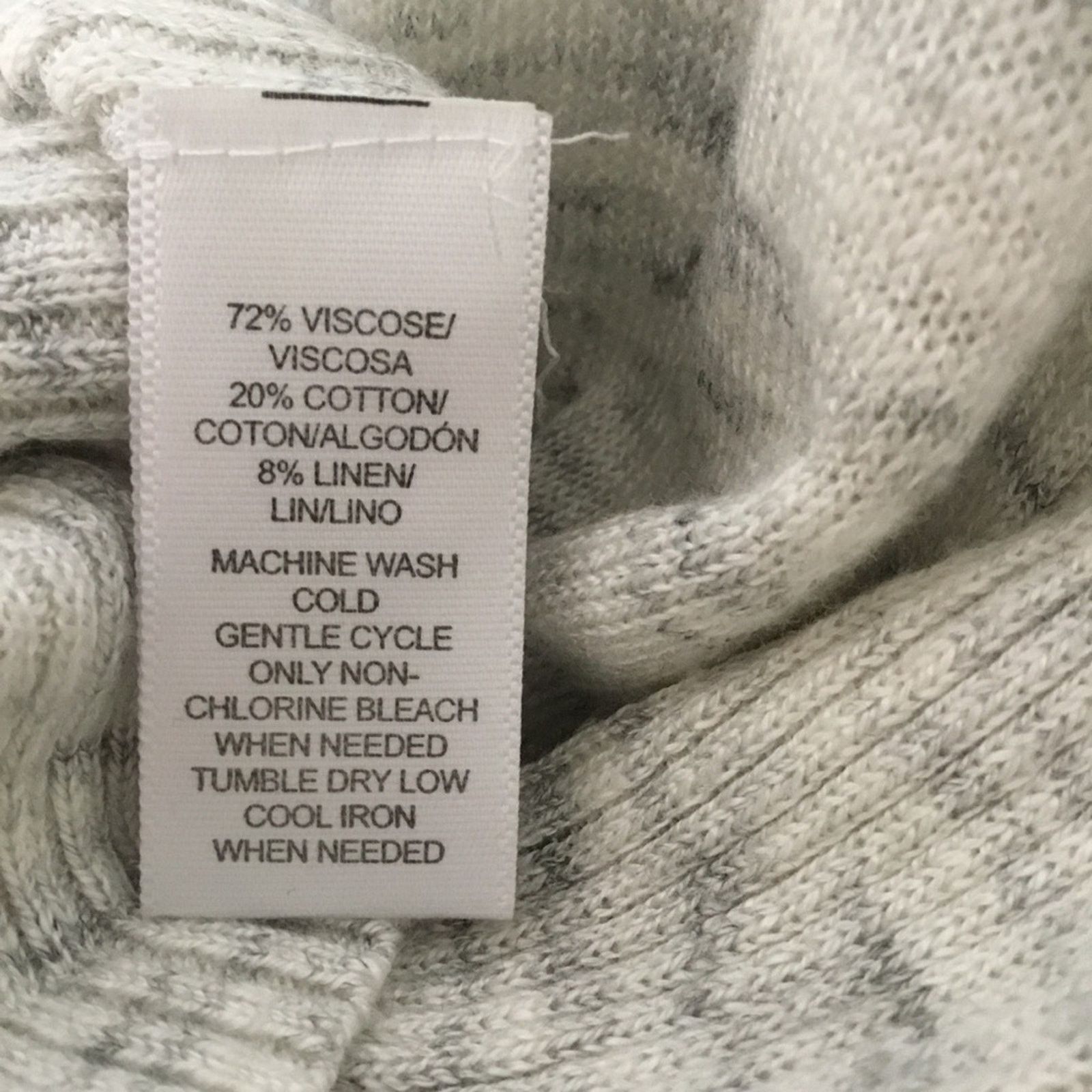 Lou & Grey Lou & Grey Light Gray Ribside Boatneck Sweater Top Size S / US 4 / IT 40 - 15 Thumbnail
