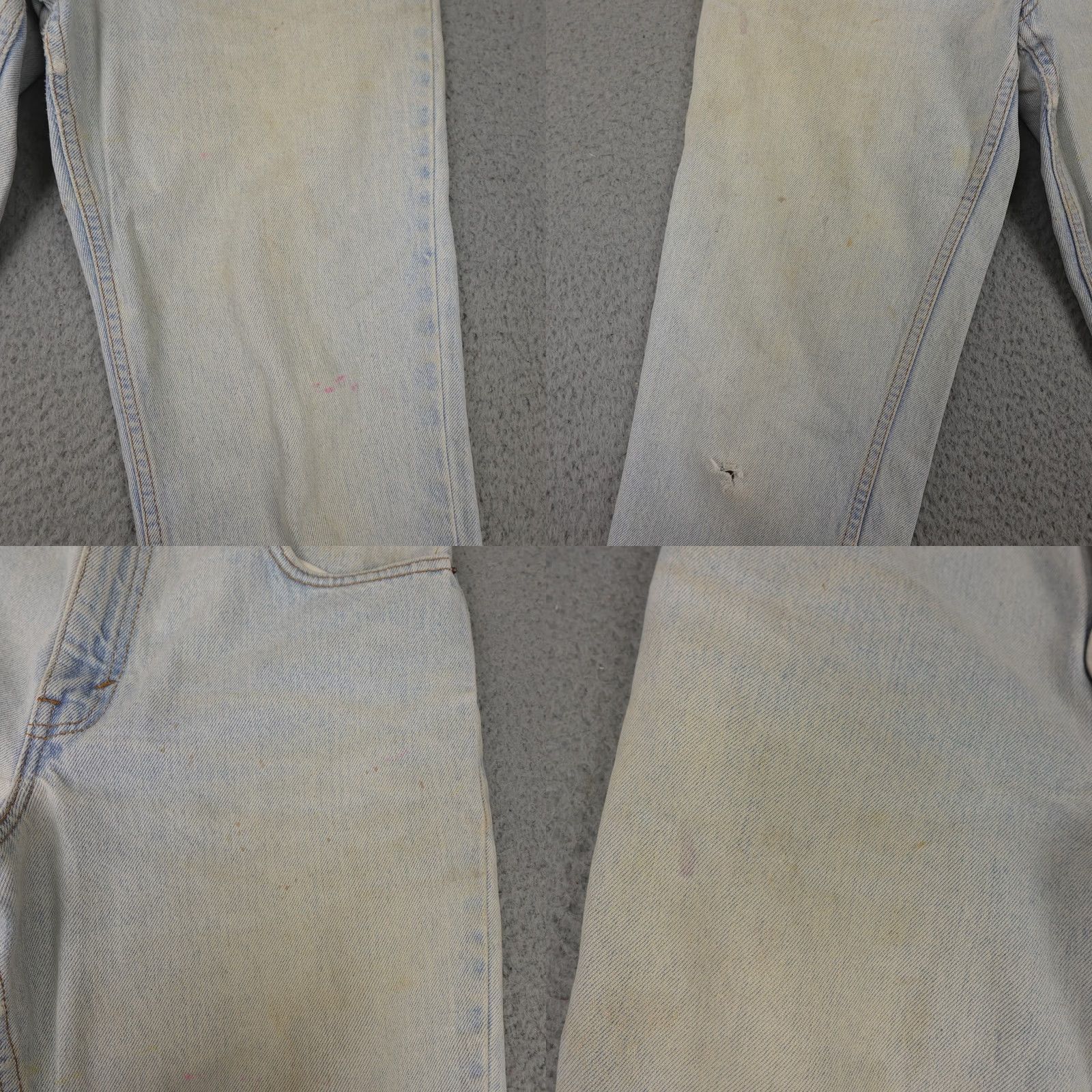 Levi's VINTAGE Levi's Jeans Womens 6 Light Wash Blue Denim Strawberry Sequin Trim Distressed 80s 90s Size 28" / US 6 / IT 42 - 8 Thumbnail