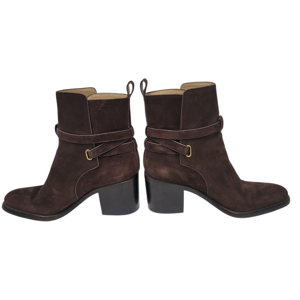 Veronica Beard VERONICA BEARD Women's Sohelia Suede Ankle Brown Bootie CHEL Size US 8.5 / IT 38.5 - 1 Thumbnail