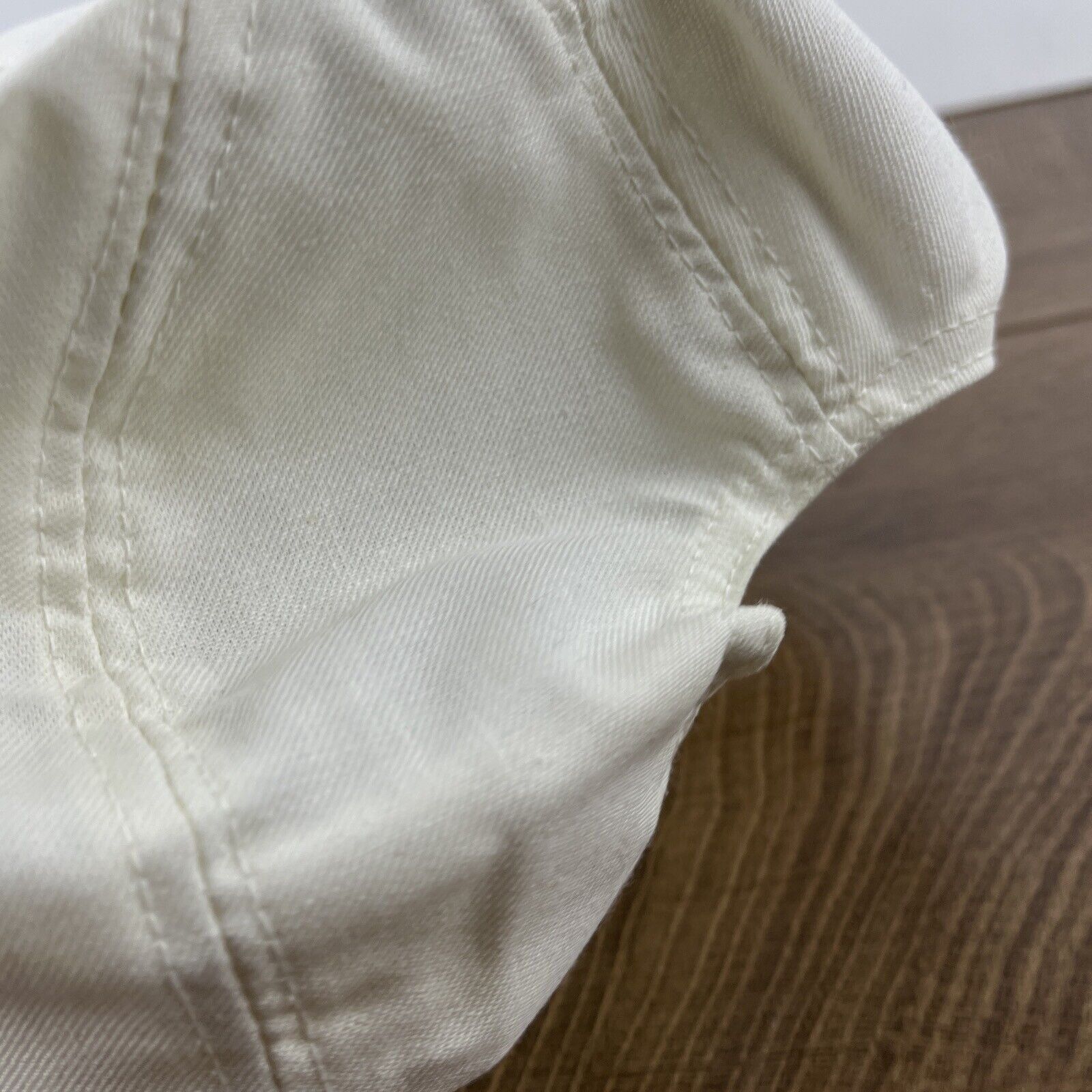 Other Plain White Hat White Hat Plain Adjustable Snapback Adult Si Size ONE SIZE - 9 Thumbnail