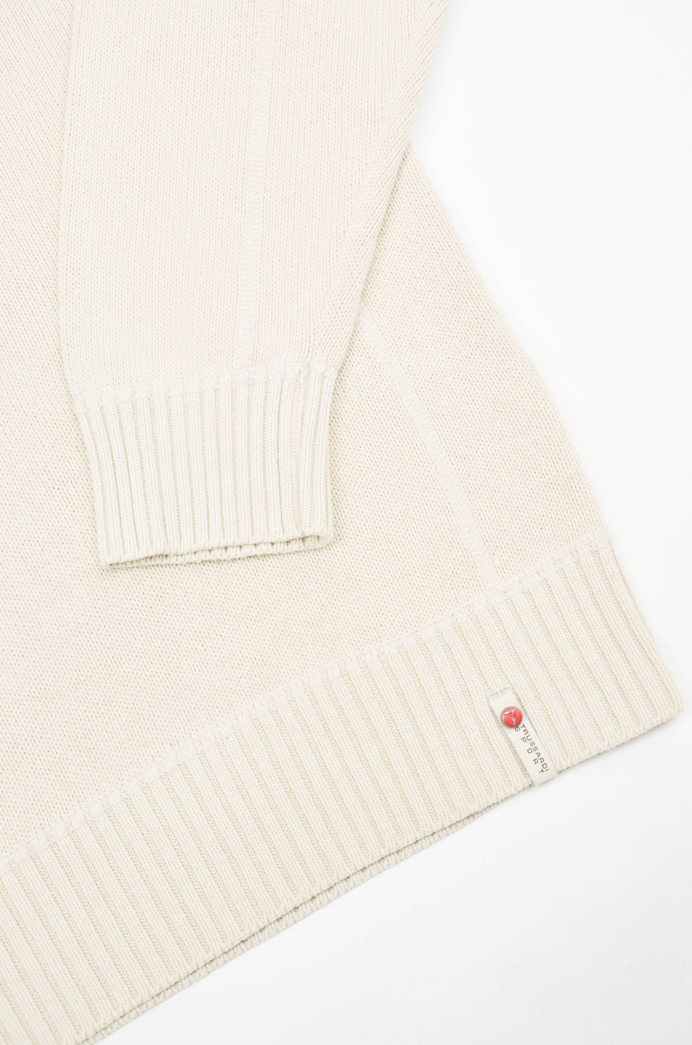 Trussardi Trussardi Sport Beige Cotton Sweater Made in Italy - Size XL Size US XL / EU 56 / 4 - 4 Thumbnail
