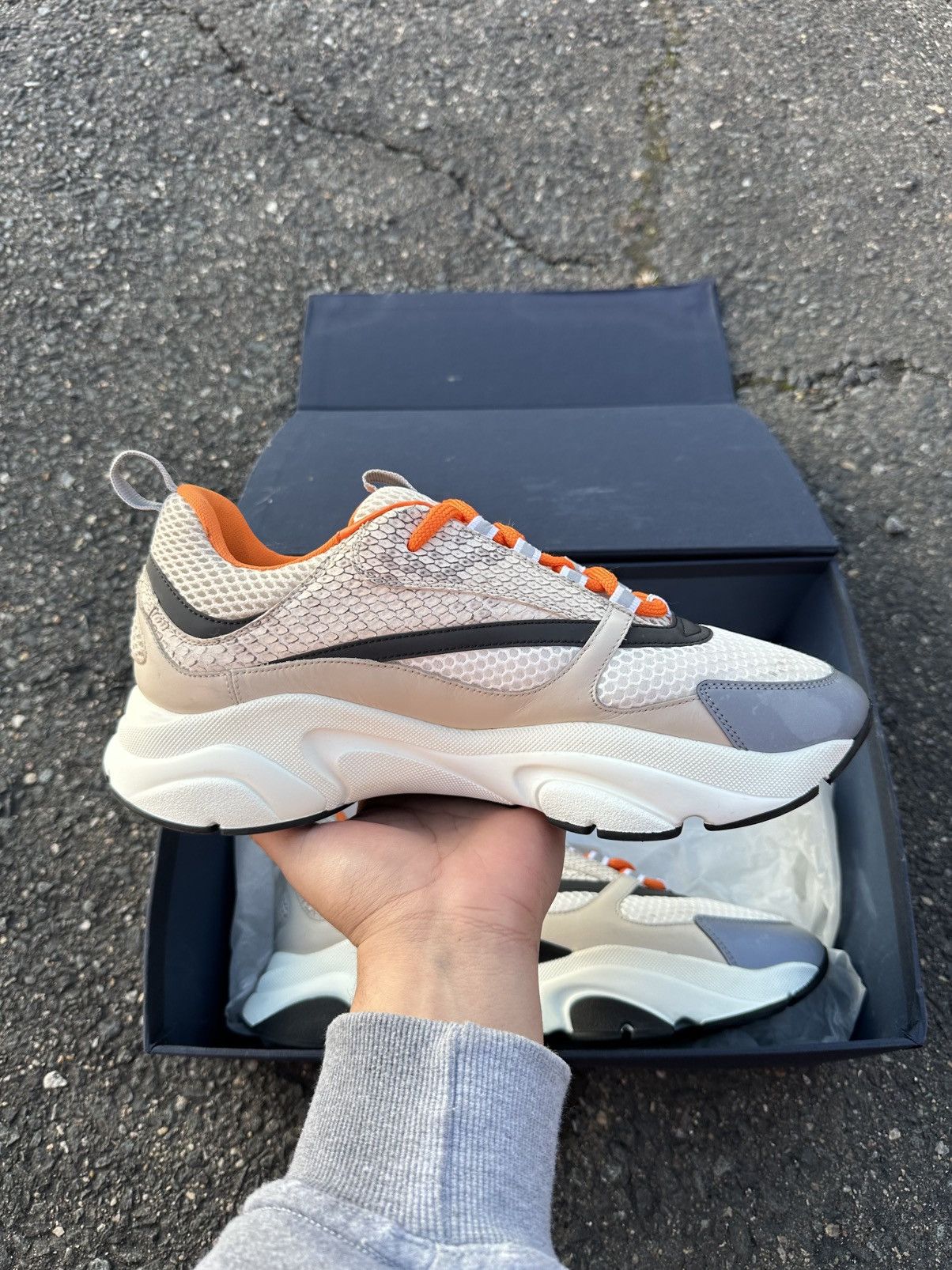 Dior Dior B22 Orange Snake Skin Size US 10 / EU 43 - 9 Thumbnail