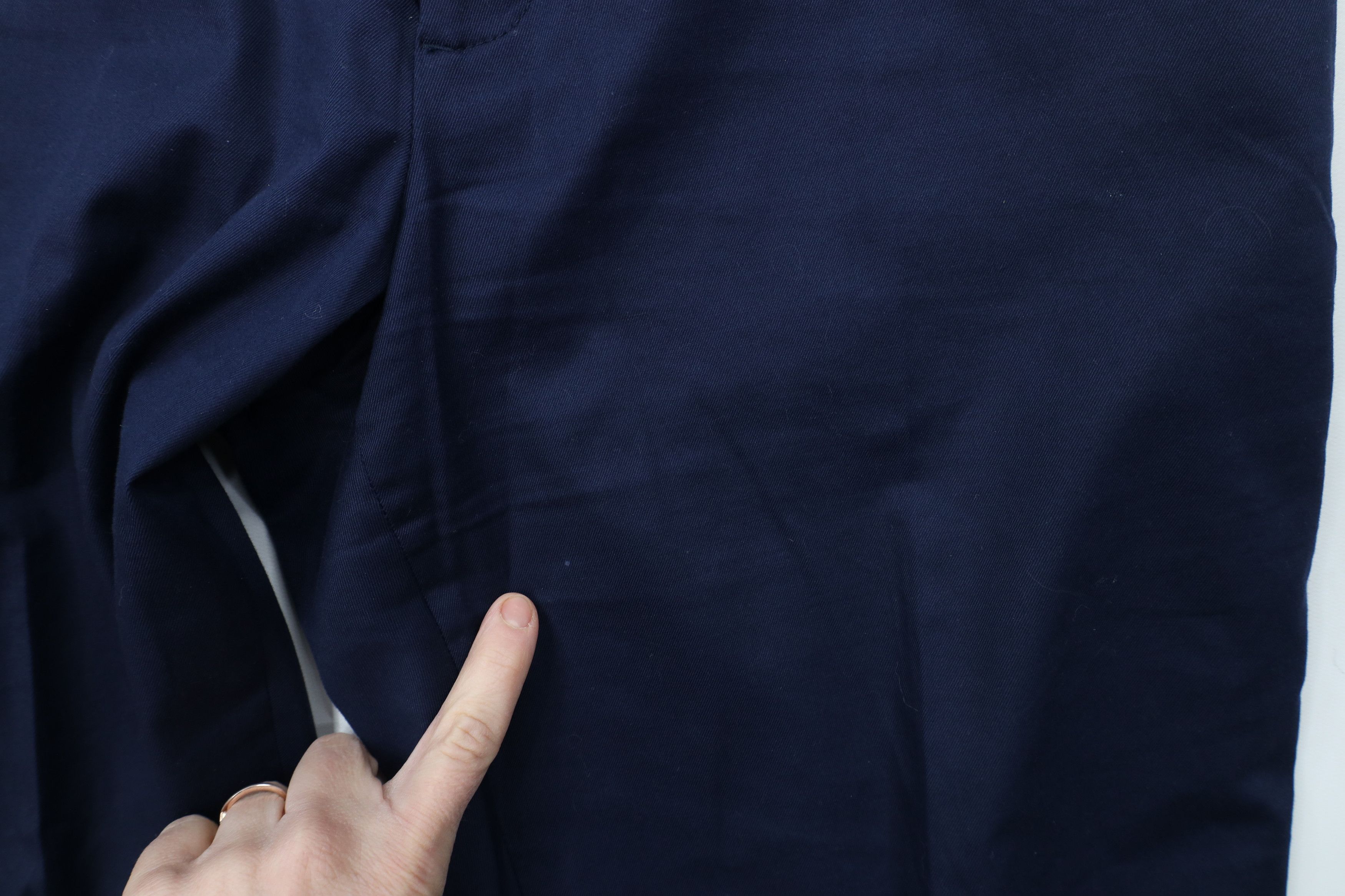 J.Crew × Vintage J Crew Bowery Classic Fit Stretch Chino Pants Navy Blue Size US 35 - 9 Thumbnail