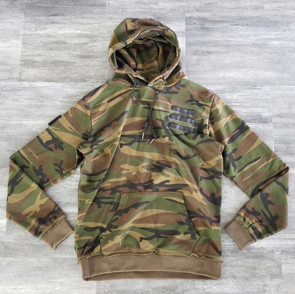Designer New Designers | Peace Camo Khaki | Pullover Hoodie Size US L / EU 52-54 / 3 - 3 Thumbnail