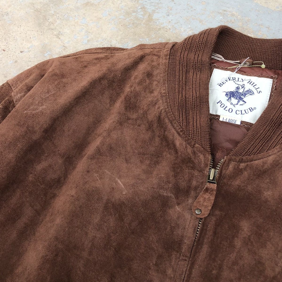 Beverly Hills Polo Club Vintage Beverly Hills Polo Club Suede Leather Bomber Jacket Size US L / EU 52-54 / 3 - 10 Thumbnail