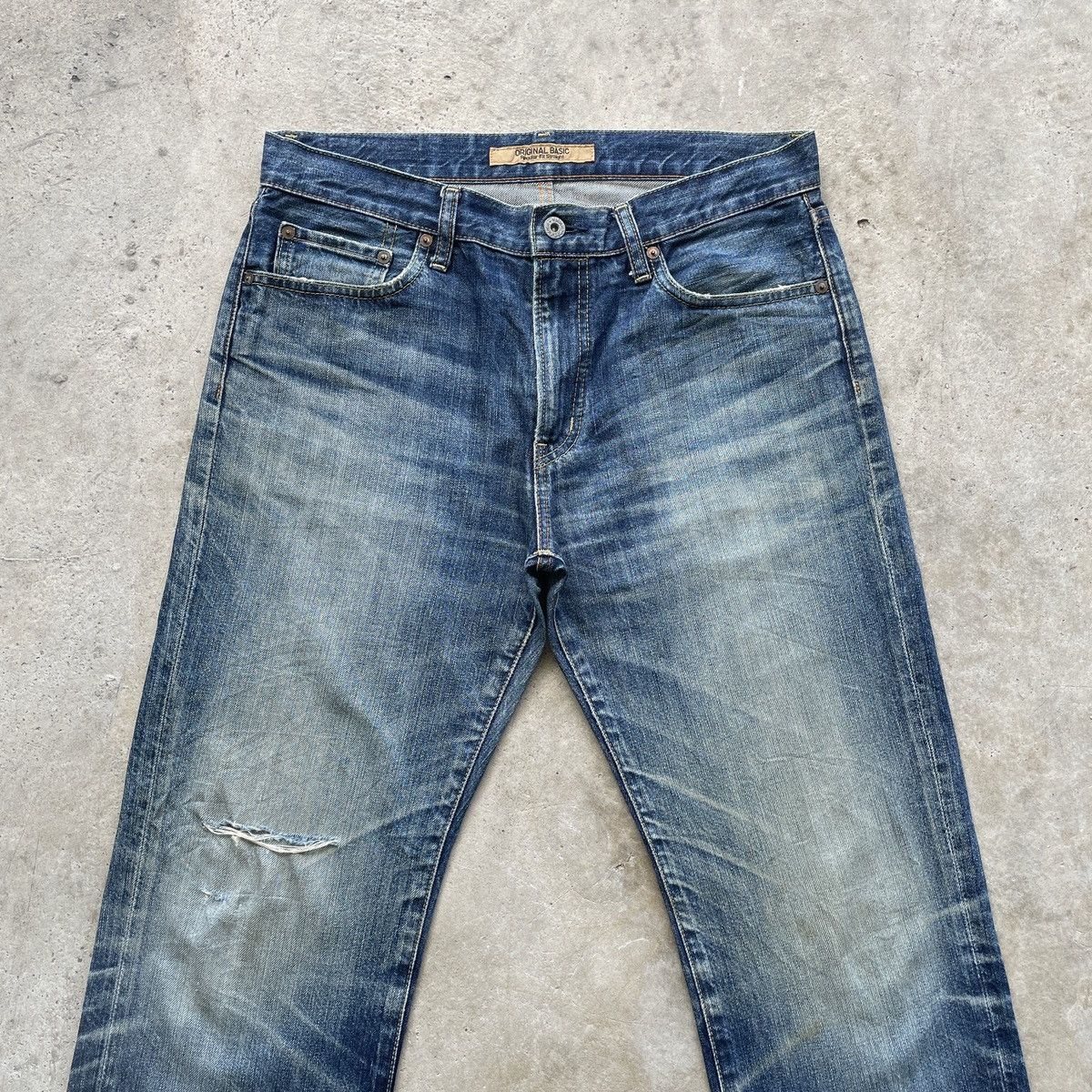 Japanese Brand Vintage Japanese MudWash Jeans Distressed Faded Pants W32 Size US 32 / EU 48 - 3 Thumbnail