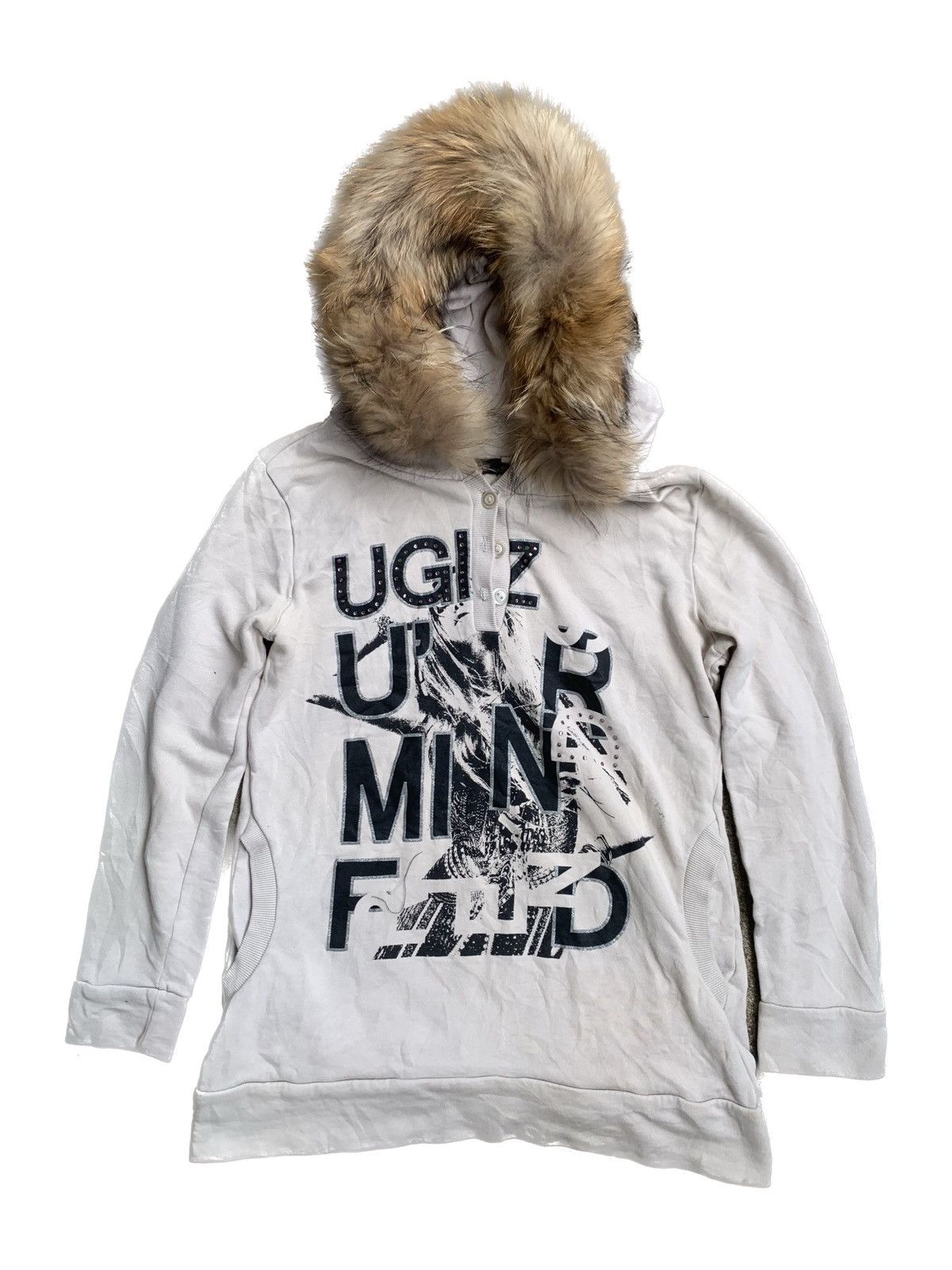 If Six Was Nine × Japanese Brand × Le Grande Bleu (L.G.B.) FUR HOODIE UGIZ LGB STYLE Size US L / EU 52-54 / 3 - 1 Thumbnail