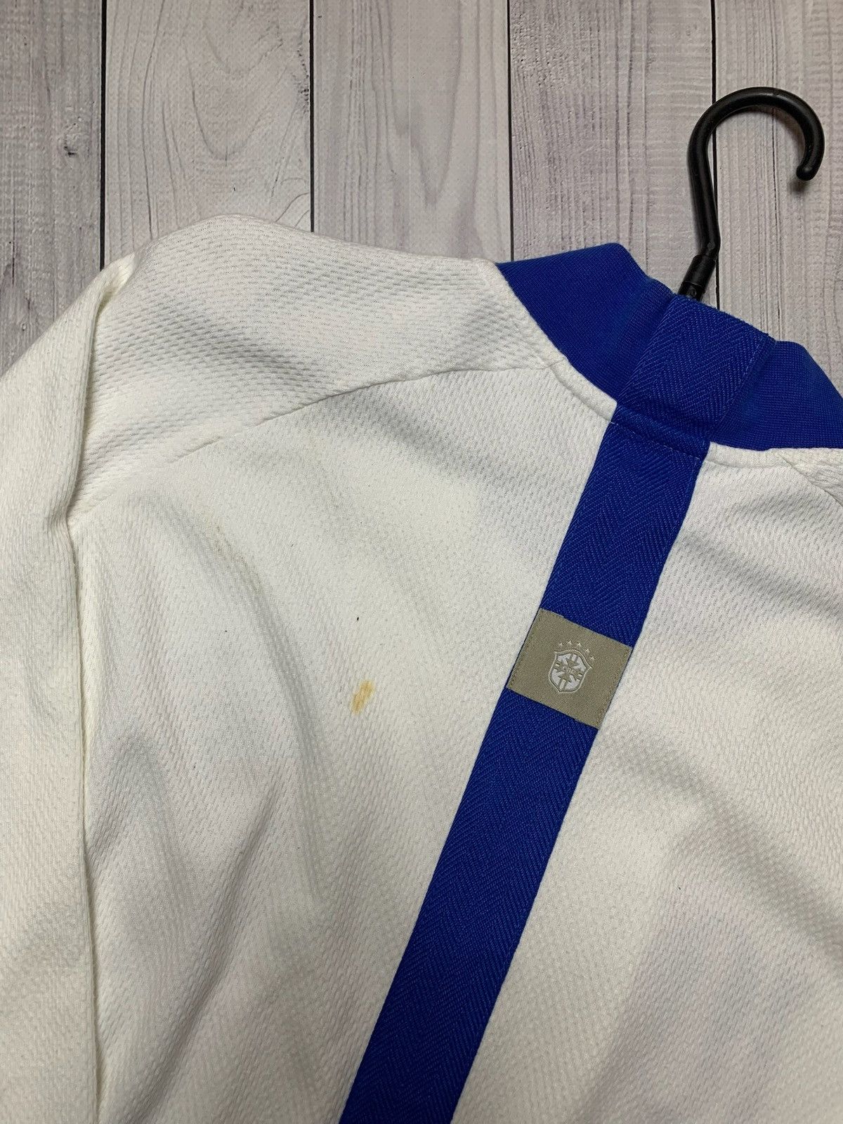 Nike × Vintage Vintage Nike Brasil soccer jacket Brazil XXL white rare Size US XXL / EU 58 / 5 - 7 Thumbnail