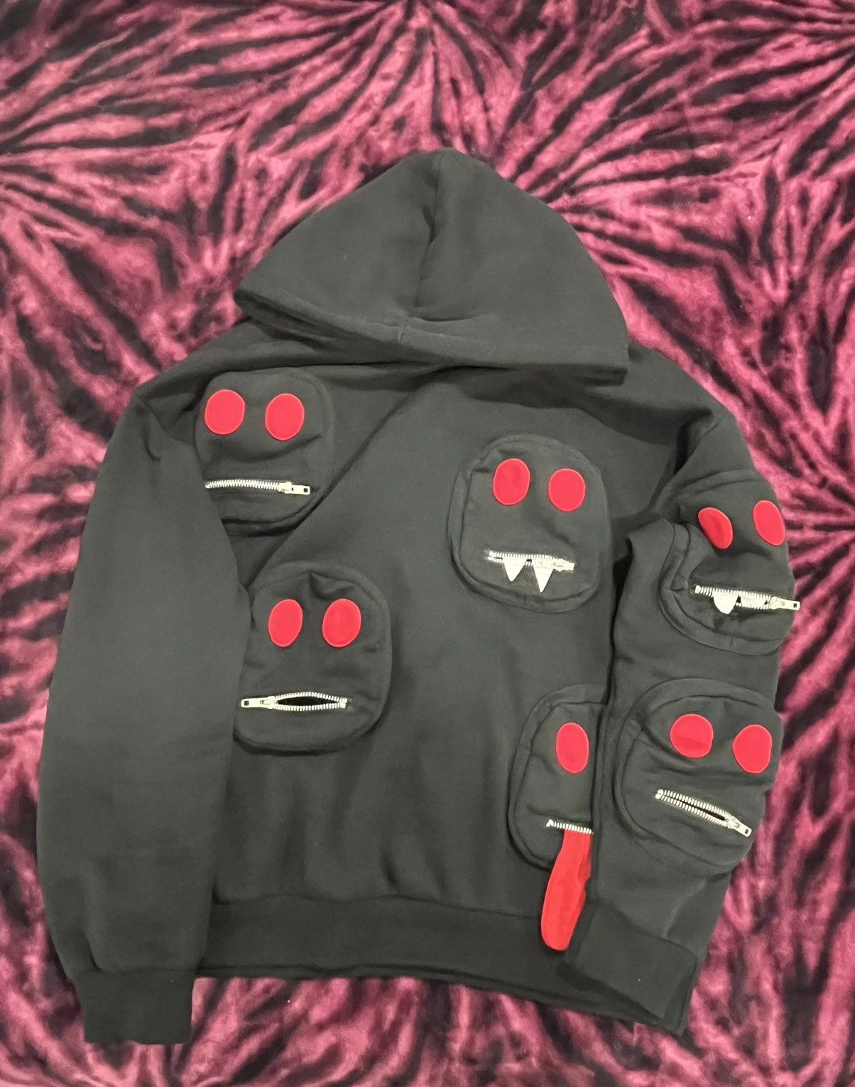 Other SYCKLI by Edward Skeletrix Multi-faced Hoodie (VERY RARE) Size US XL / EU 56 / 4 - 5 Thumbnail