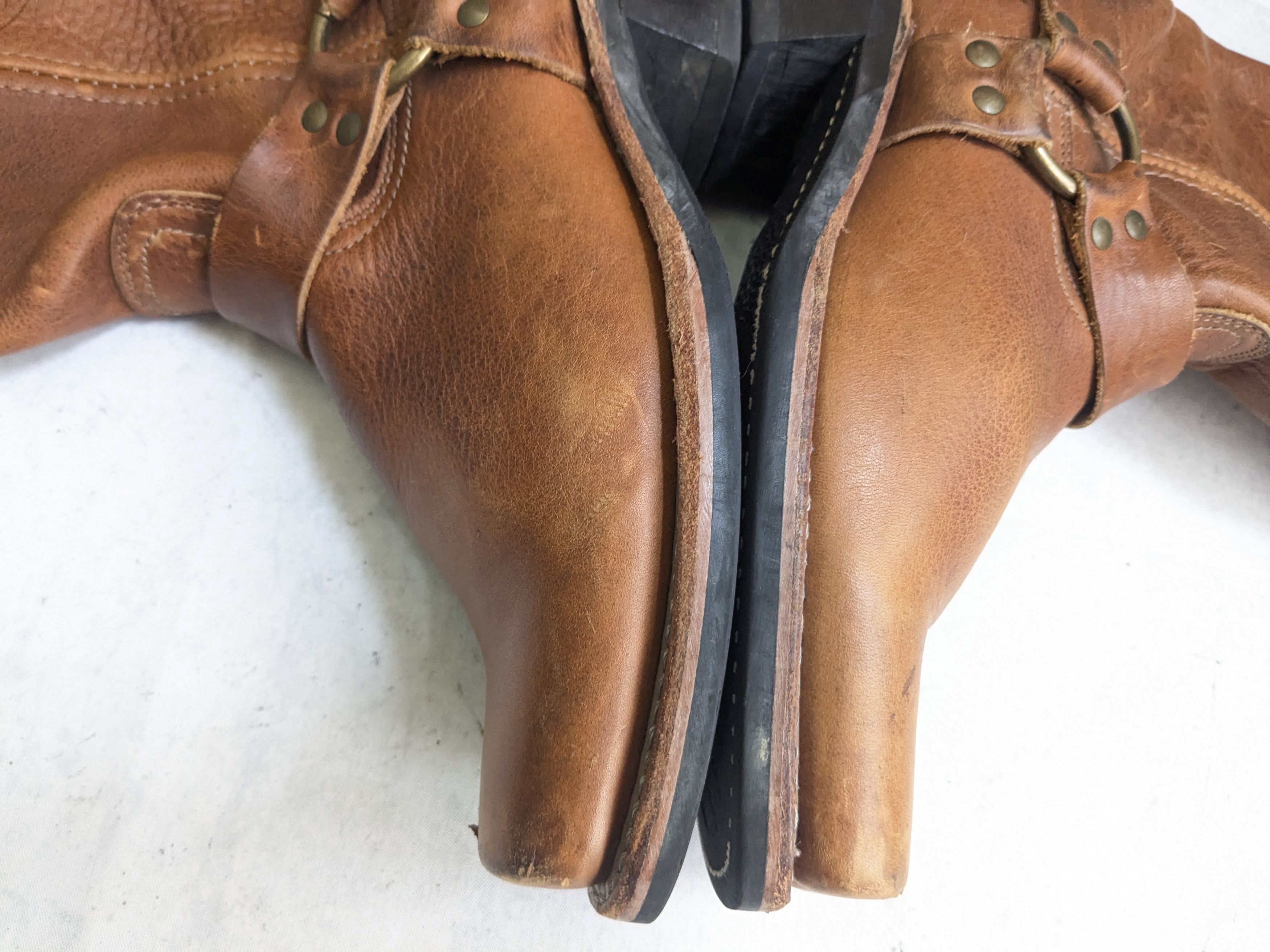Frye Frye Harness Boots Brown 8.5 M Leather USA Size US 8.5 / EU 41-42 - 6 Thumbnail
