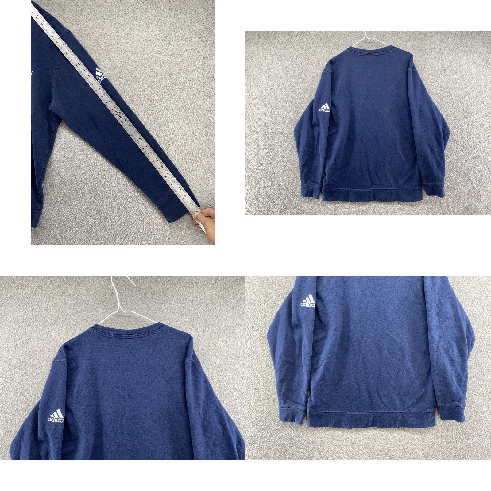 Adidas adidas Extreme Blue Pullover Sweatshirt Hoodie Men L Blue Modern Comfort All Seasons Mens Size US L / EU 52-54 / 3 - 8 Thumbnail