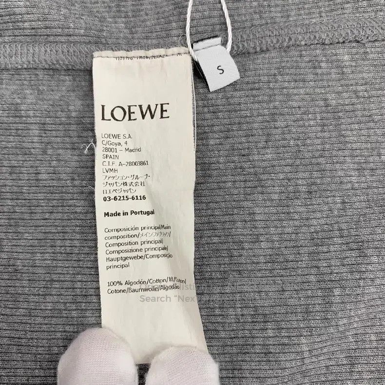 Loewe Loewe 24 Model Gray Logo Embroidered Cotton Crewneck Long Size S / US 4 / IT 40 - 6 Thumbnail