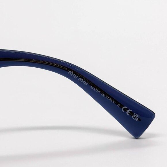 Miu Miu NEW MIU MIU MU01VV 08Q1O1 NAVY BLUE WOMEN EYEGLASSES MIU MIU Size ONE SIZE - 6 Thumbnail