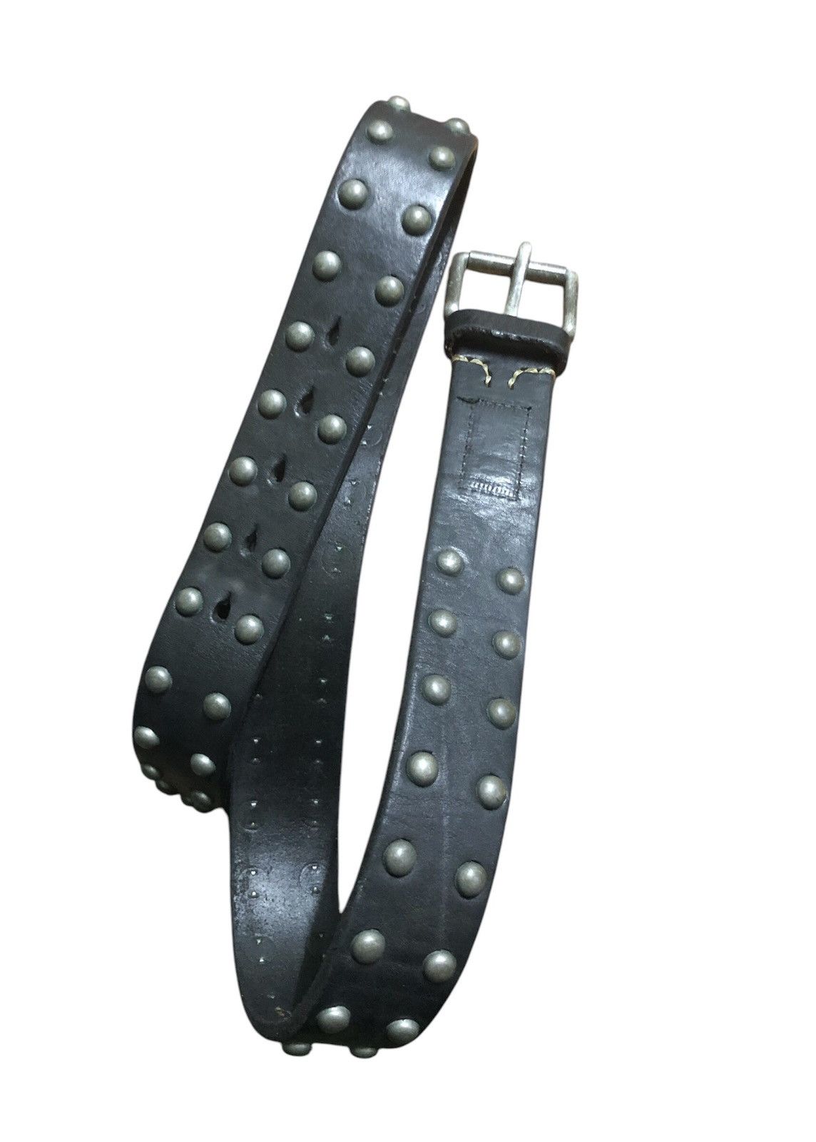 Handmade × Japanese Brand × Vintage VINTAGE WORKS HAND MADE LEATHER BELT DH5550 Size 34 - 8 Thumbnail