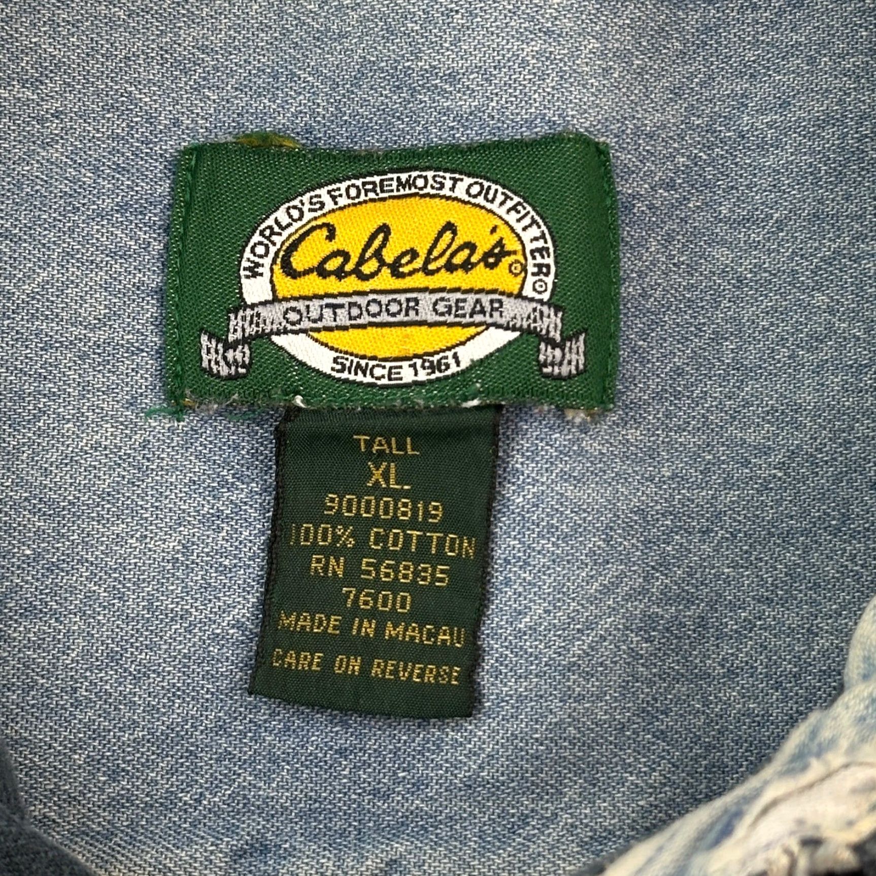 Vintage VINTAGE Cabela's Shirt Mens XL Tall Navy Corduroy Long Sleeve Button Down Size US XL / EU 56 / 4 - 6 Thumbnail