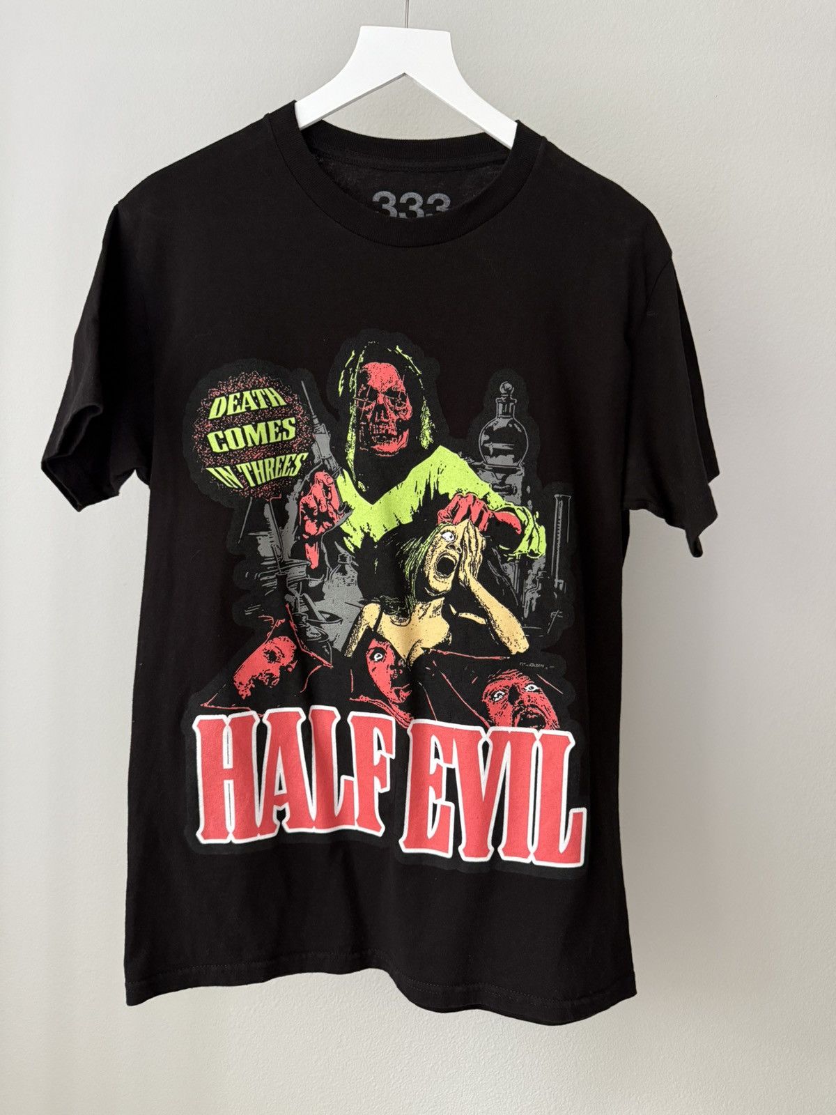 Half Evil Half Evil “Death Comes in Threes” Tee Size US M / EU 48-50 / 2 - 1 Thumbnail