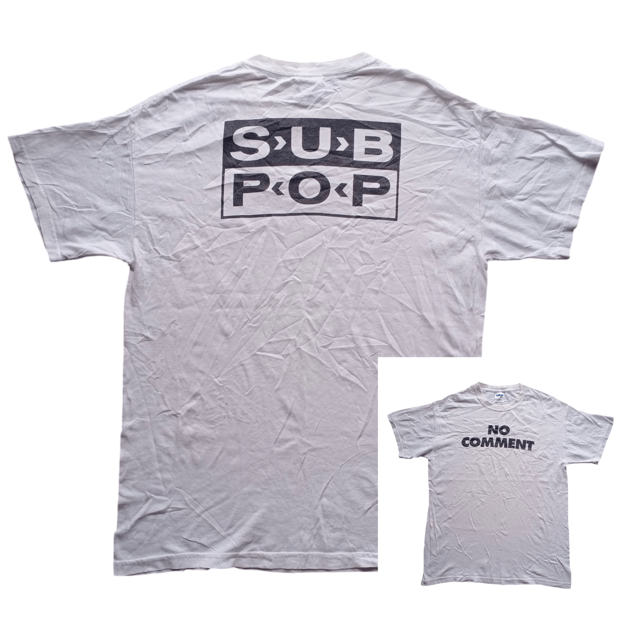 Nirvana Vintage 90s Y2K No Comment Sub Pop Grunge Dead Kurt Cobain Size US M / EU 48-50 / 2 - 1 Thumbnail