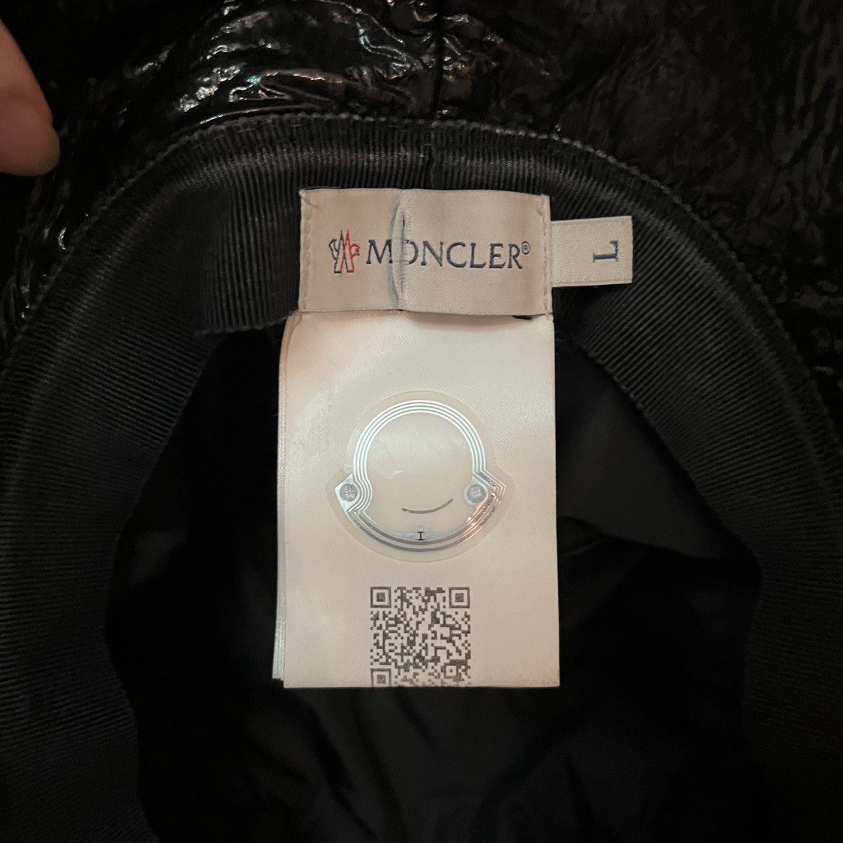 Moncler Iconic black Moncler bucket hat Size ONE SIZE - 3 Thumbnail