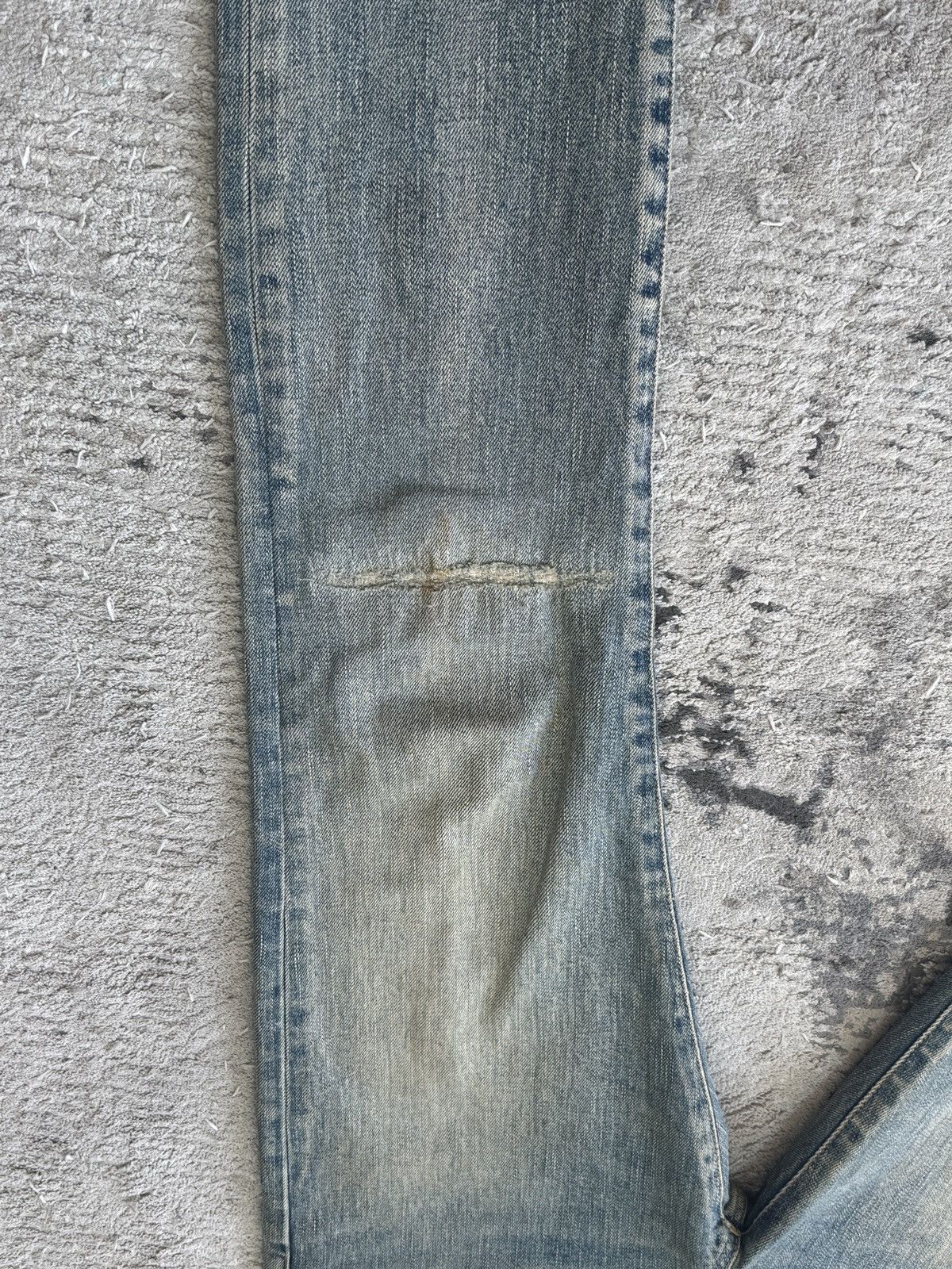 Saint Laurent Paris Saint Laurent Repaired Knee Slit Jeans Size US 29 - 6 Thumbnail