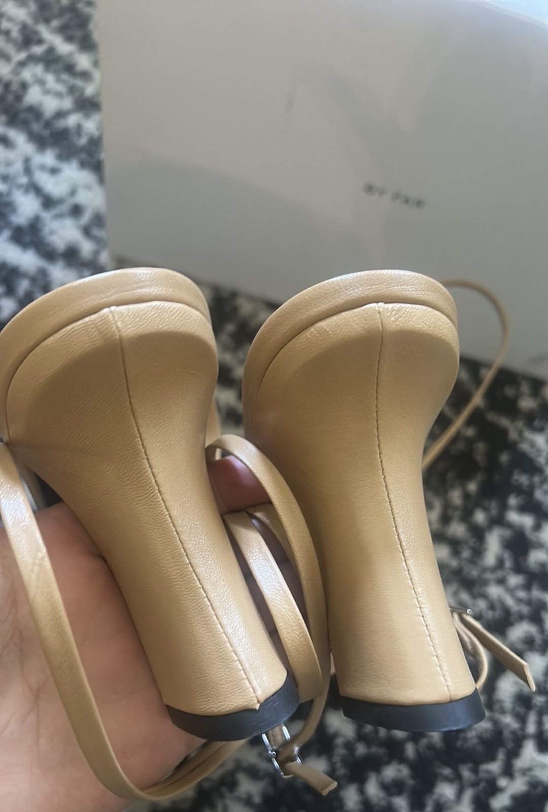 By Far By Far Strappy Curved Heel Sandal size 41 Nude Size US 11 / IT 41 - 8 Thumbnail