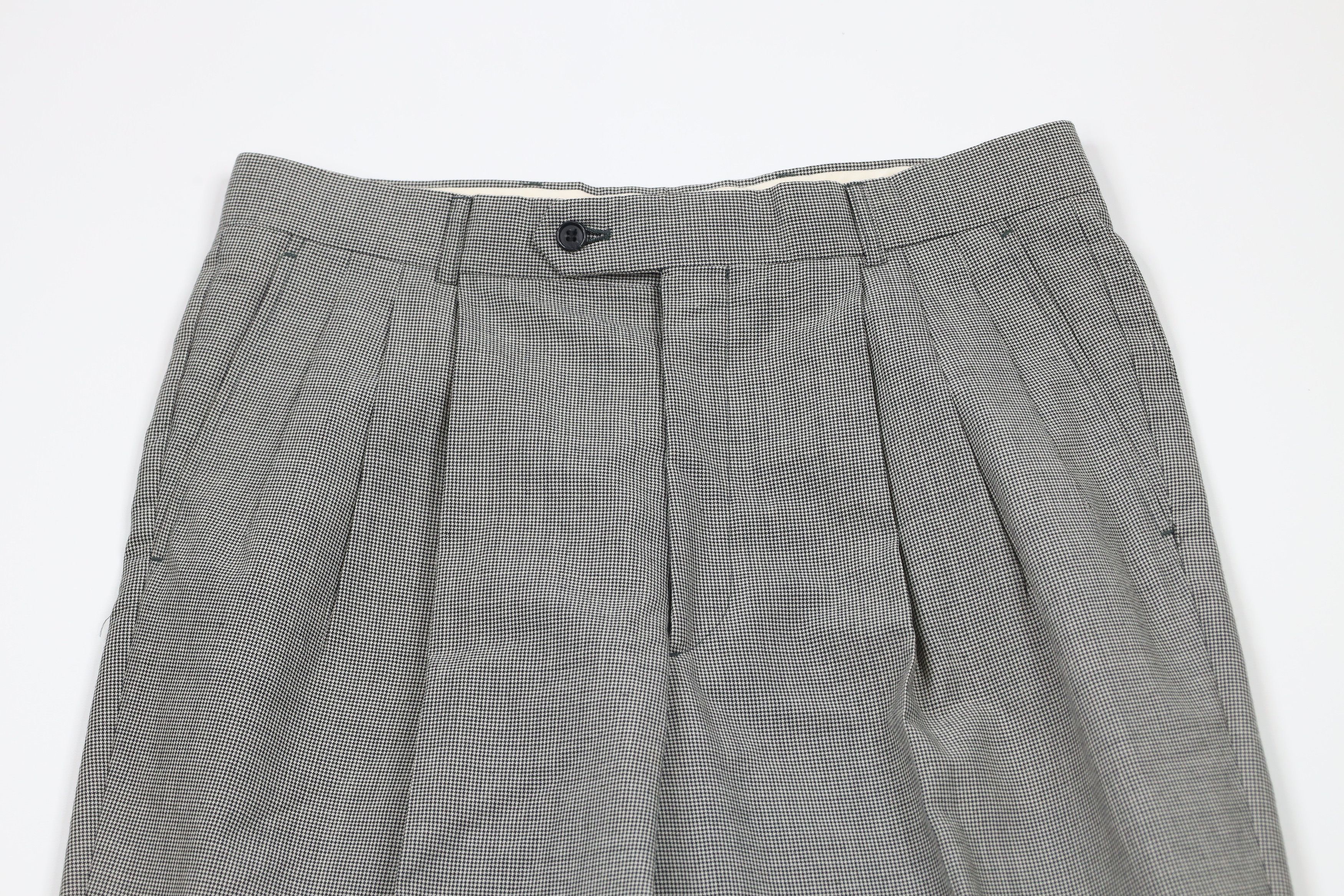 Vintage Vintage 70s Streetwear Wide Leg Chino Pants Houndstooth Size US 32 / EU 48 - 2 Thumbnail