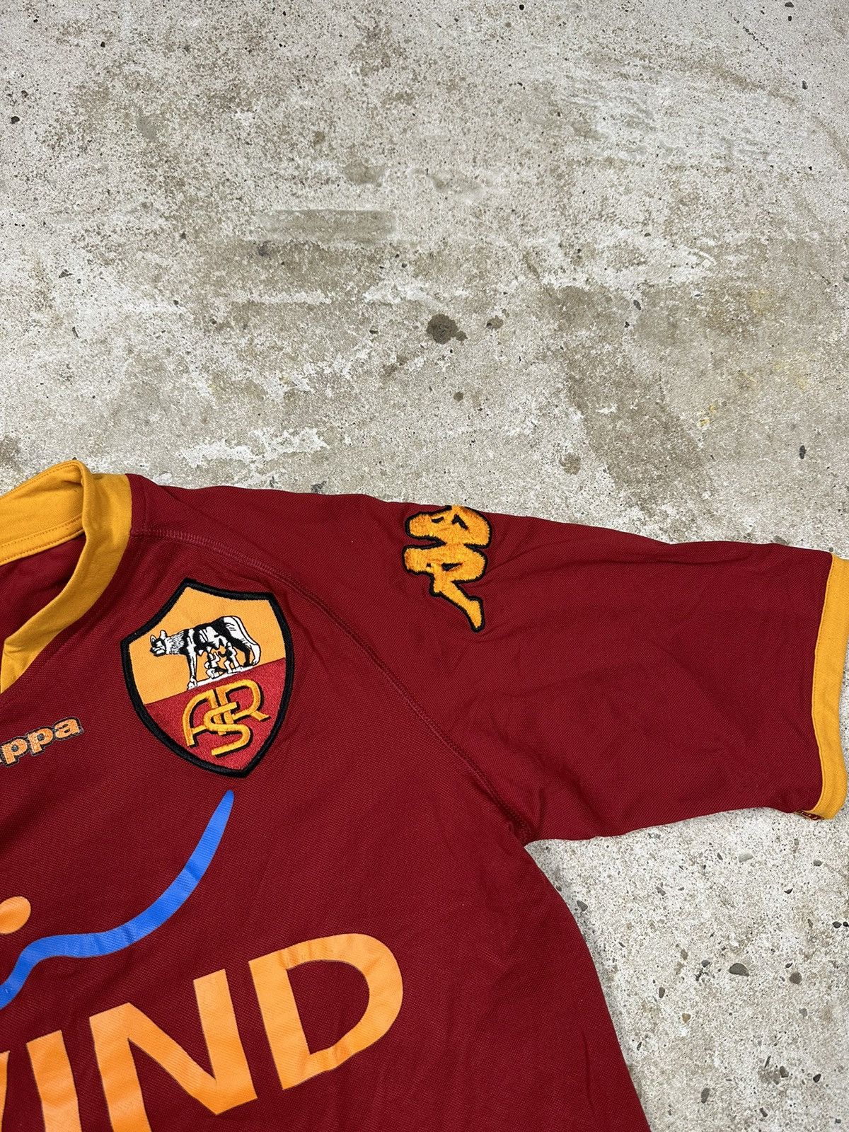 Kappa × Vintage ‼️ Kappa x AS Roma 2007/2008 Home Jersey Mancini #30 Size US M / EU 48-50 / 2 - 5 Thumbnail
