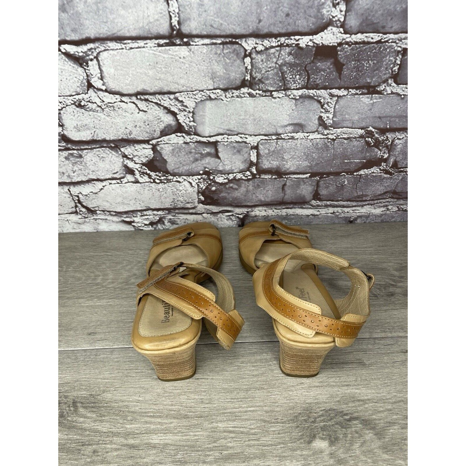 Other Beautifeel Brown Leather Casual Heel Strappy Sandals Women’s Size US 10.5 / IT 40.5 - 5 Thumbnail