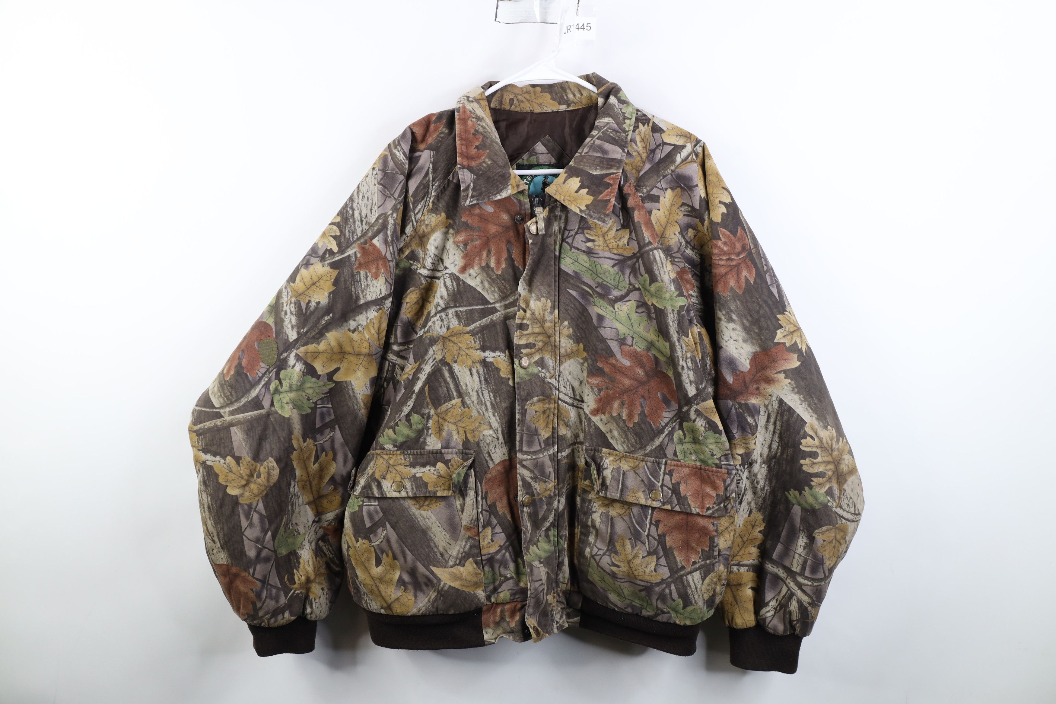 Vintage Vintage 90s Streetwear Camouflage Quilted Bomber Jacket Size US XL / EU 56 / 4 - 1 Thumbnail