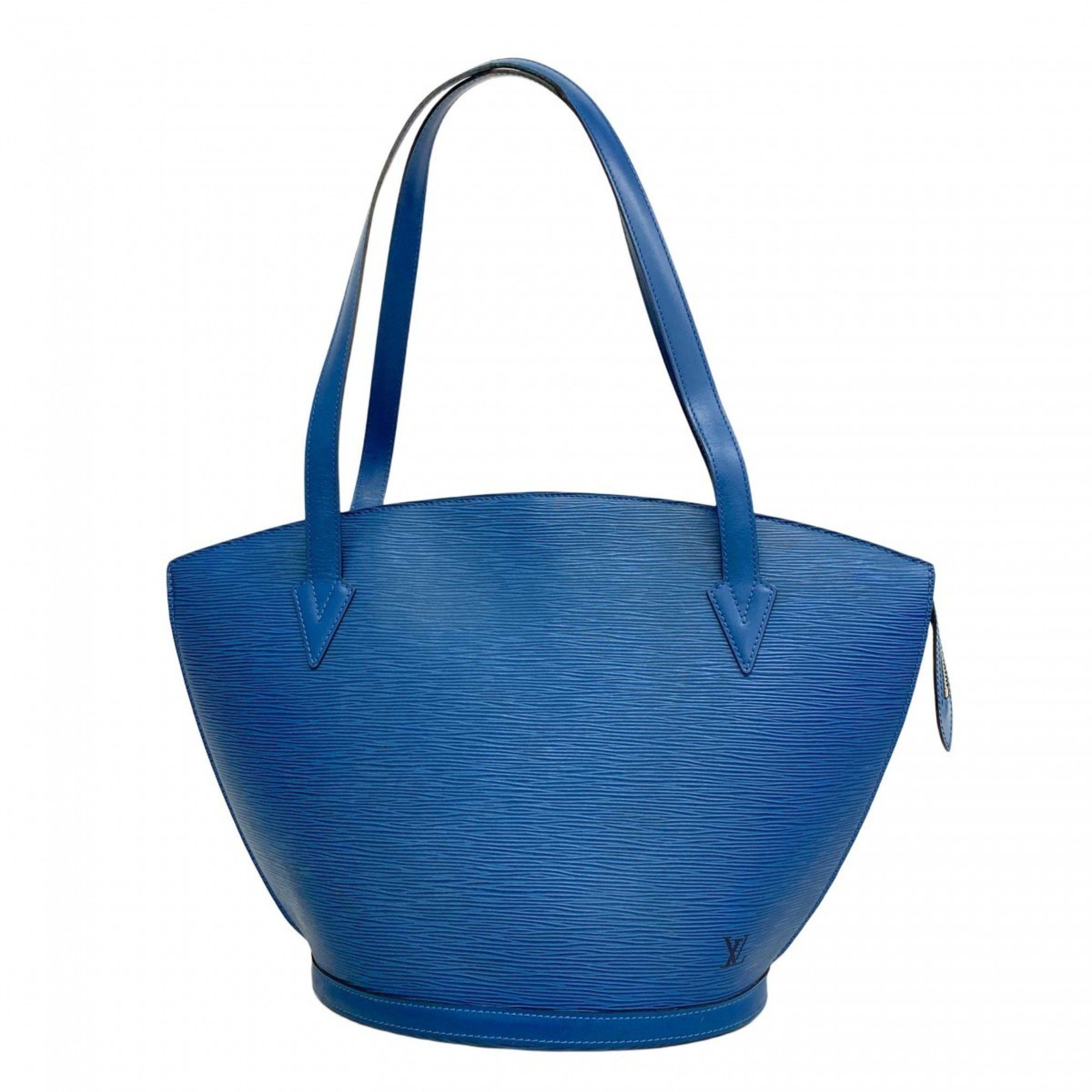 Louis Vuitton Shoulder Bag Epi Saint Jacques M52265 Toledo Blue For Women