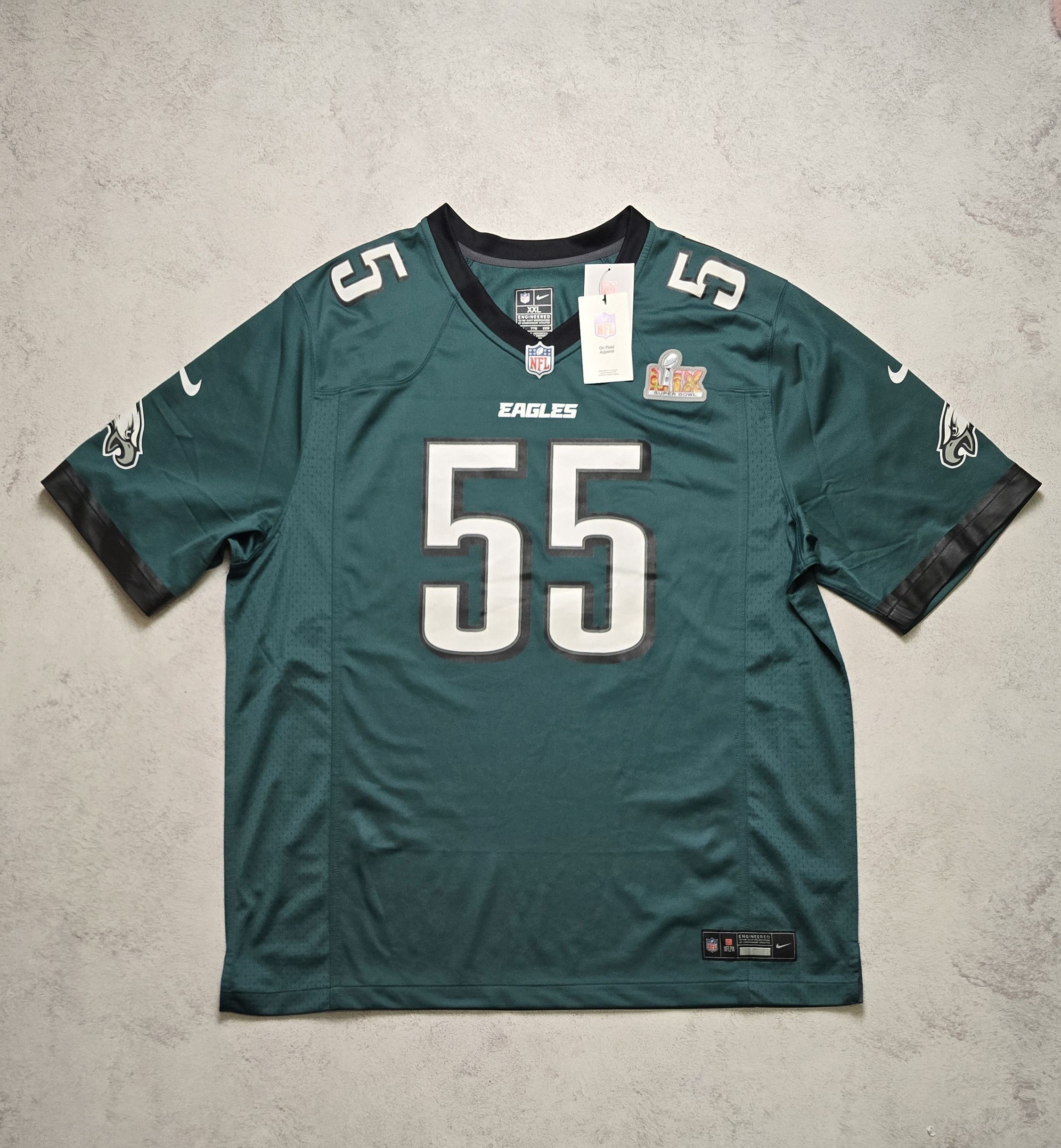 Nike Brandon Graham #55 Eagles Nike Super Bowl LIX Champs Jersey Size US XXL / EU 58 / 5 - 1 Thumbnail