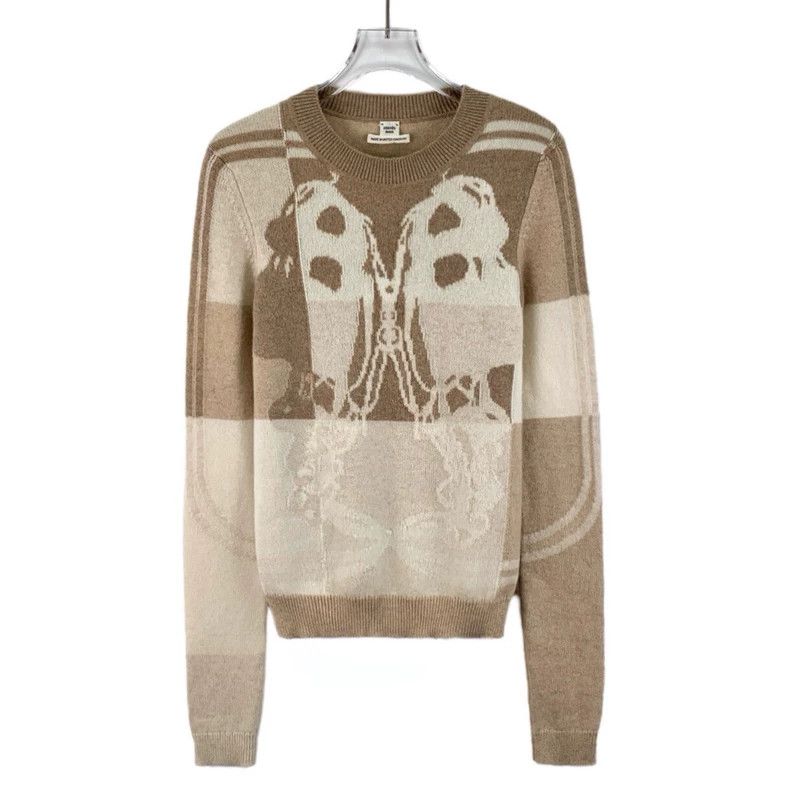 Hermes Hermes Colorblock Cashmere Crewneck Sweater Size US S / EU 44-46 / 1 - 1 Thumbnail