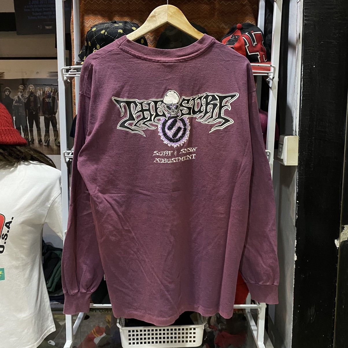 Vintage The Surf Skull Surf & Snow Longsleeve 90s T-Shirts