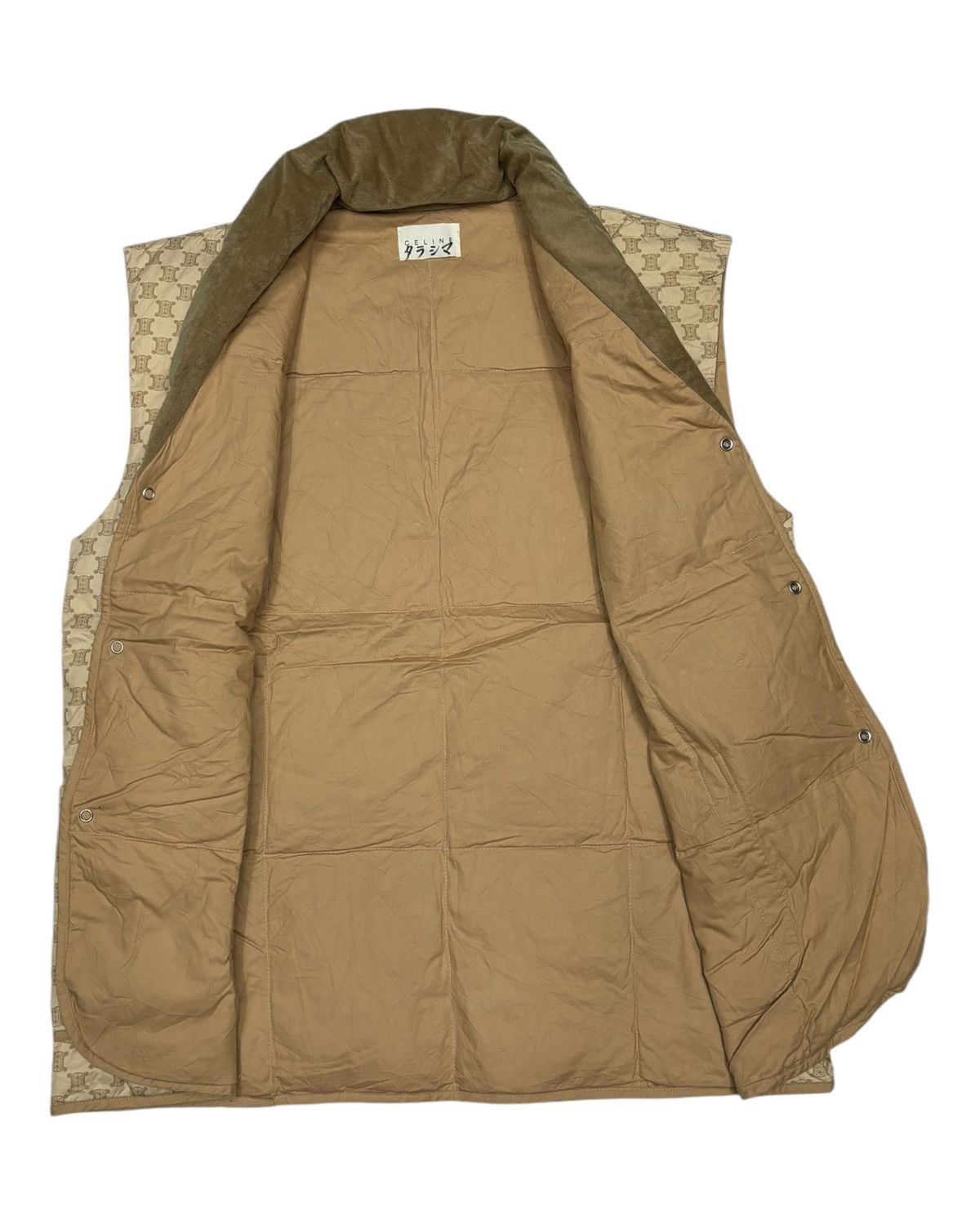 Celine Vintage CELINE Monogram Puffer Down Vest Jacket Size US M / EU 48-50 / 2 - 3 Thumbnail