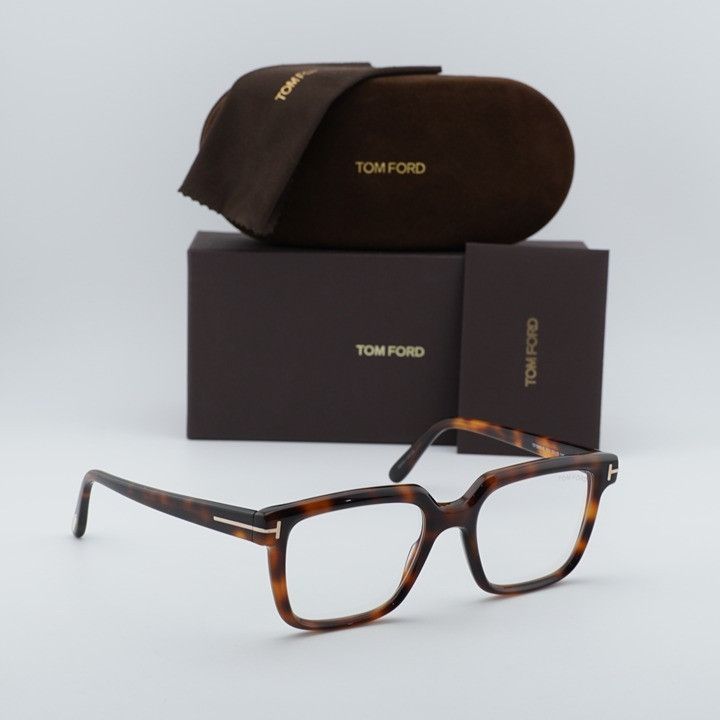 Tom Ford Tom Ford FT5889-B 053 Eyeglasses Havana 53mm Square Frame Size ONE SIZE - 10 Thumbnail