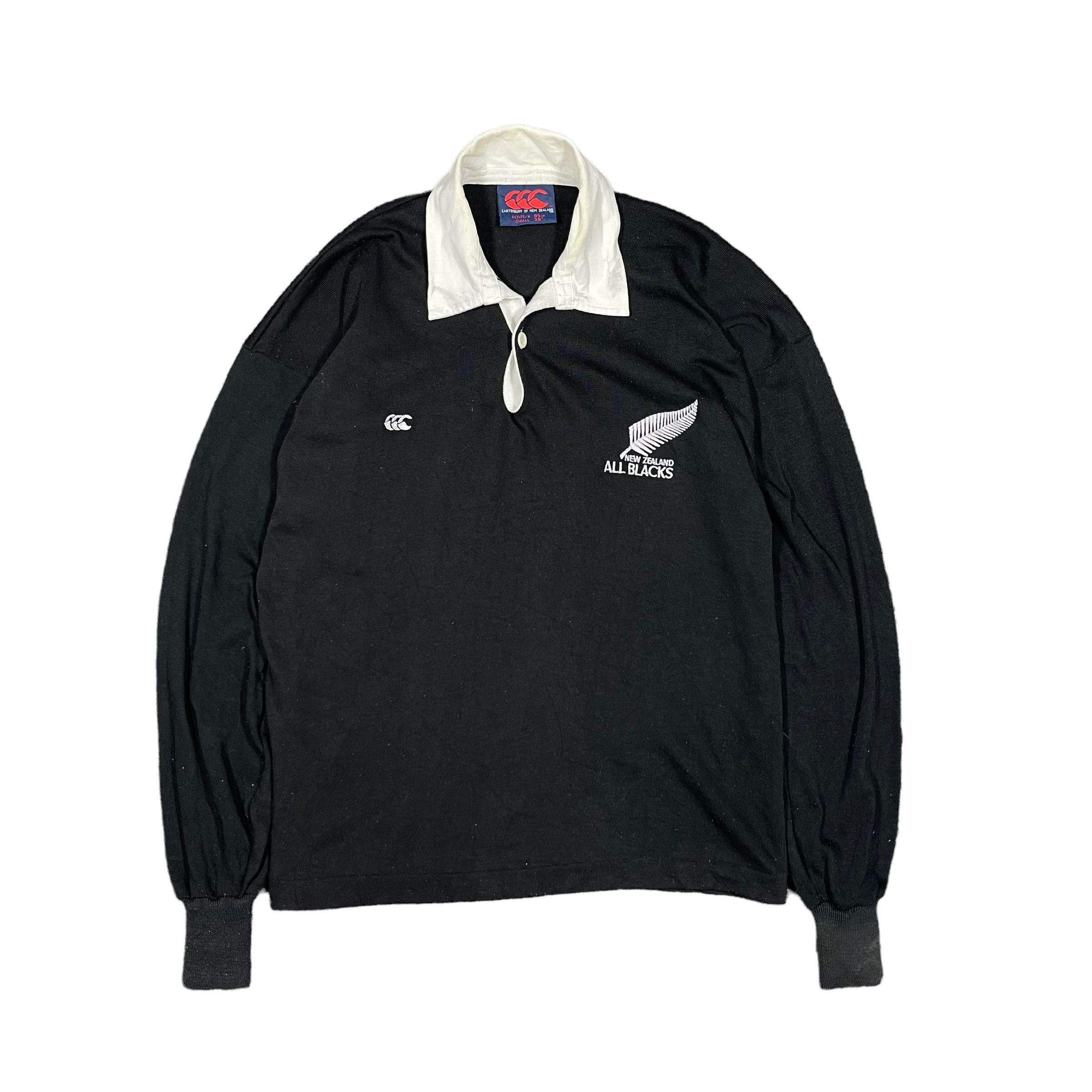 All Blacks × Canterbury of New Zealand × New Zealand Outback Vintage 1994s All Black Rugby Canterbury Polo Jersey Size US M / EU 48-50 / 2 - 1 Thumbnail