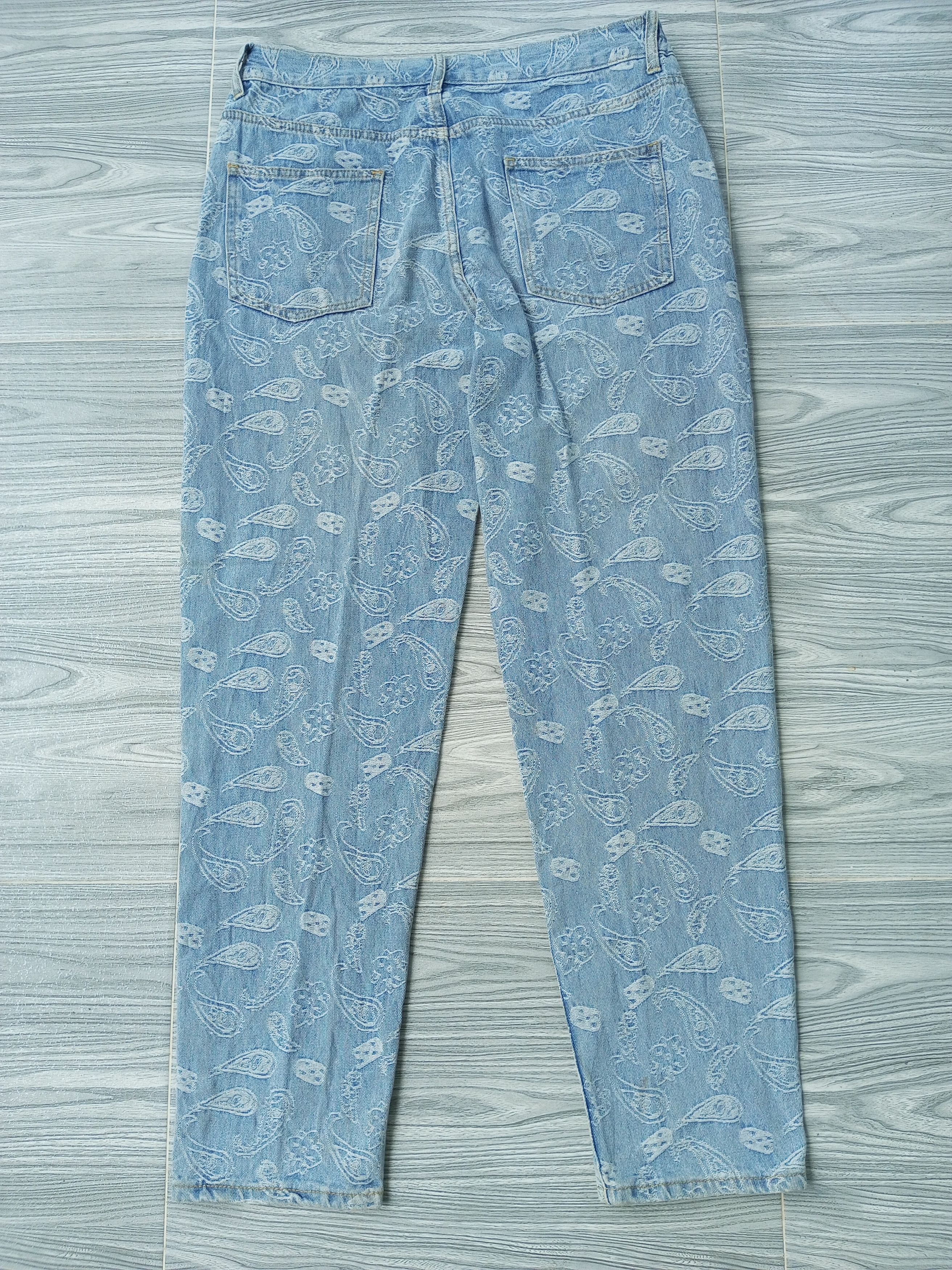 Japanese Brand Baggy Paisley denim manace style Size US 34 / EU 50 - 20 Thumbnail
