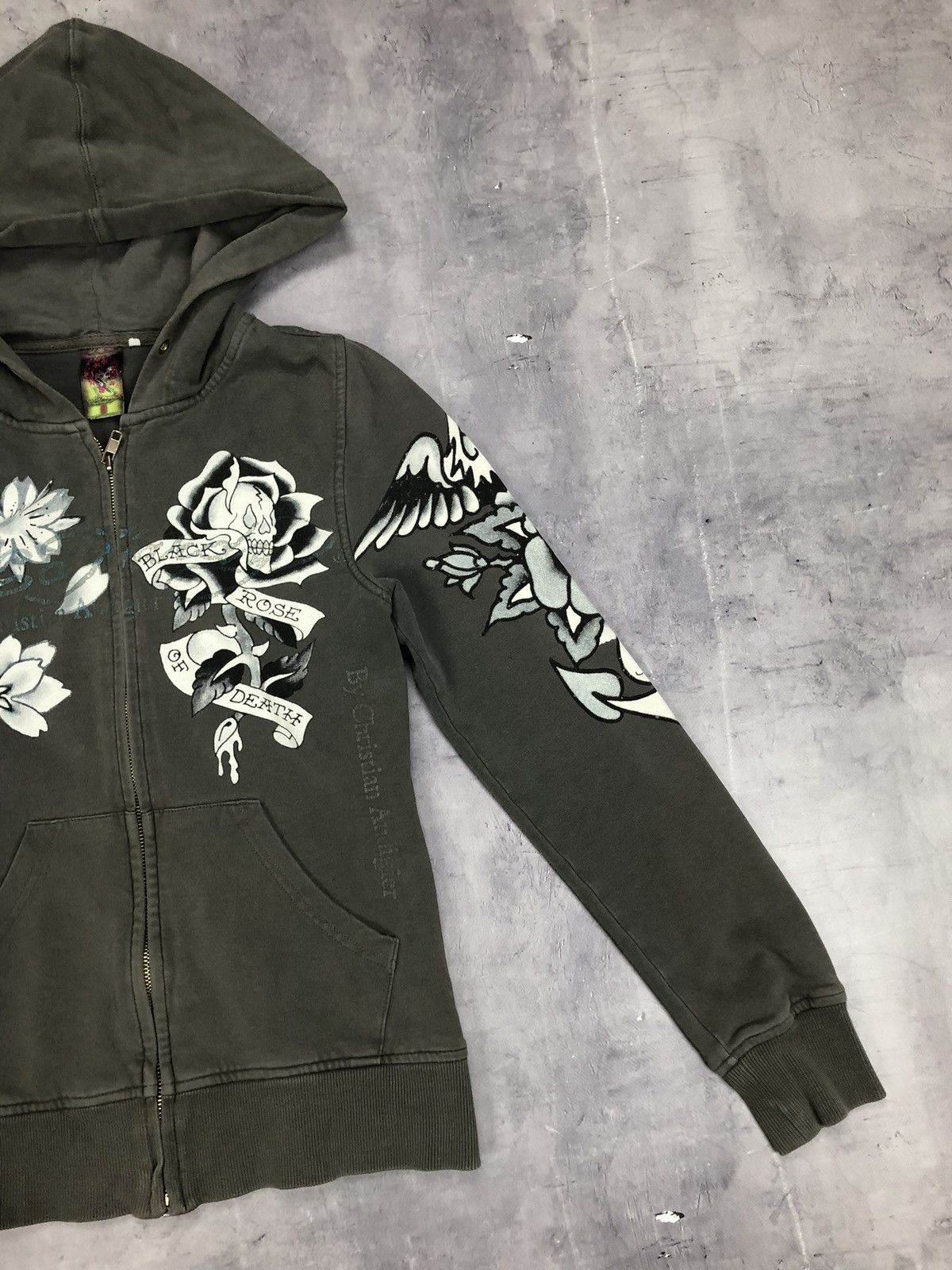 Ed Hardy Vintage Ed Hardy y2k dragon Zip hoodie Size s Women Size S / US 4 / IT 40 - 3 Thumbnail
