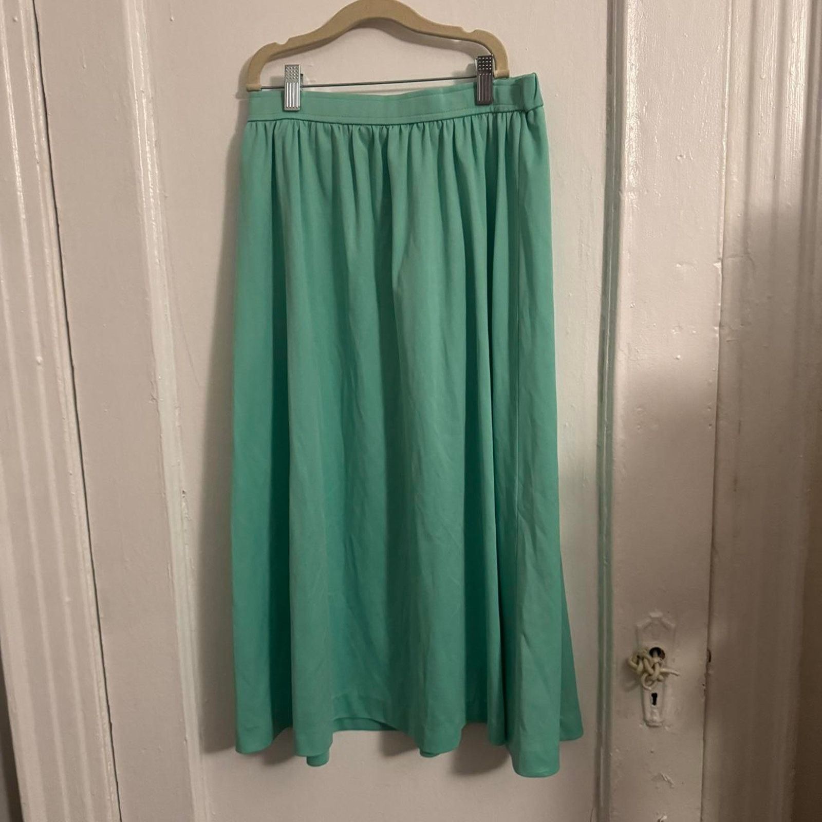 GRAFF Vintage Pastel Seafoam 70s Elevated Basic Aqua Mint Green Size 30" / US 8 / IT 44 - 7 Thumbnail