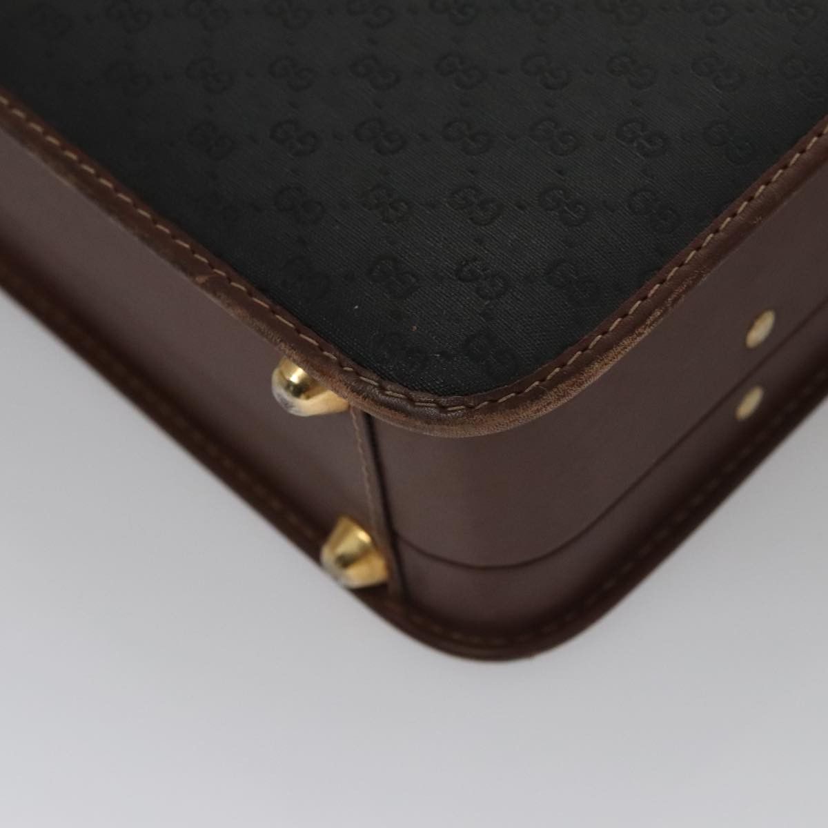 Gucci GUCCI Micro GG Canvas Trunk Black Gold Size ONE SIZE - 13 Thumbnail